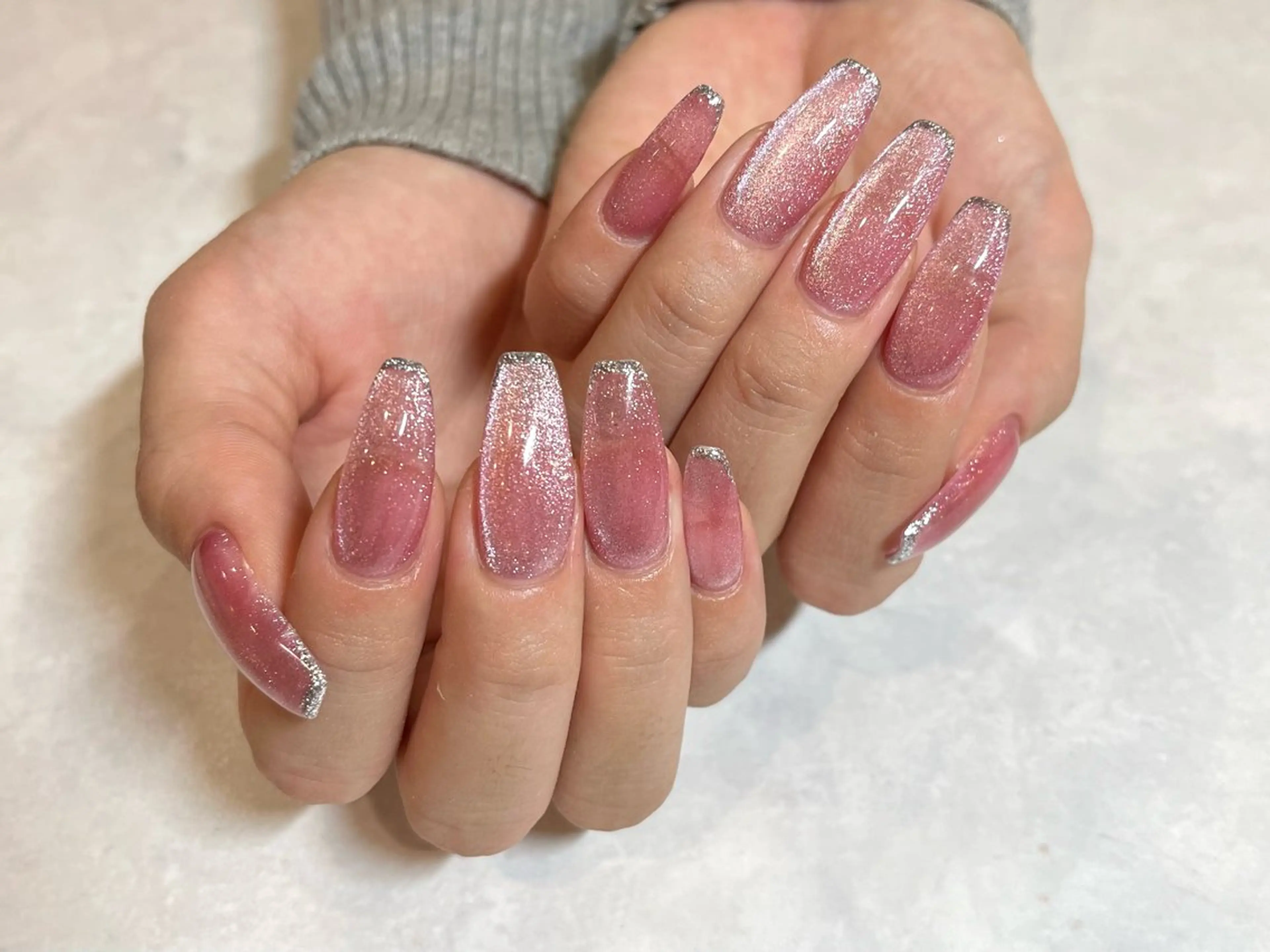 ネイル ロングネイル ハンドネイル Cleo伏見店🌿 Momokaのネイルデザイン