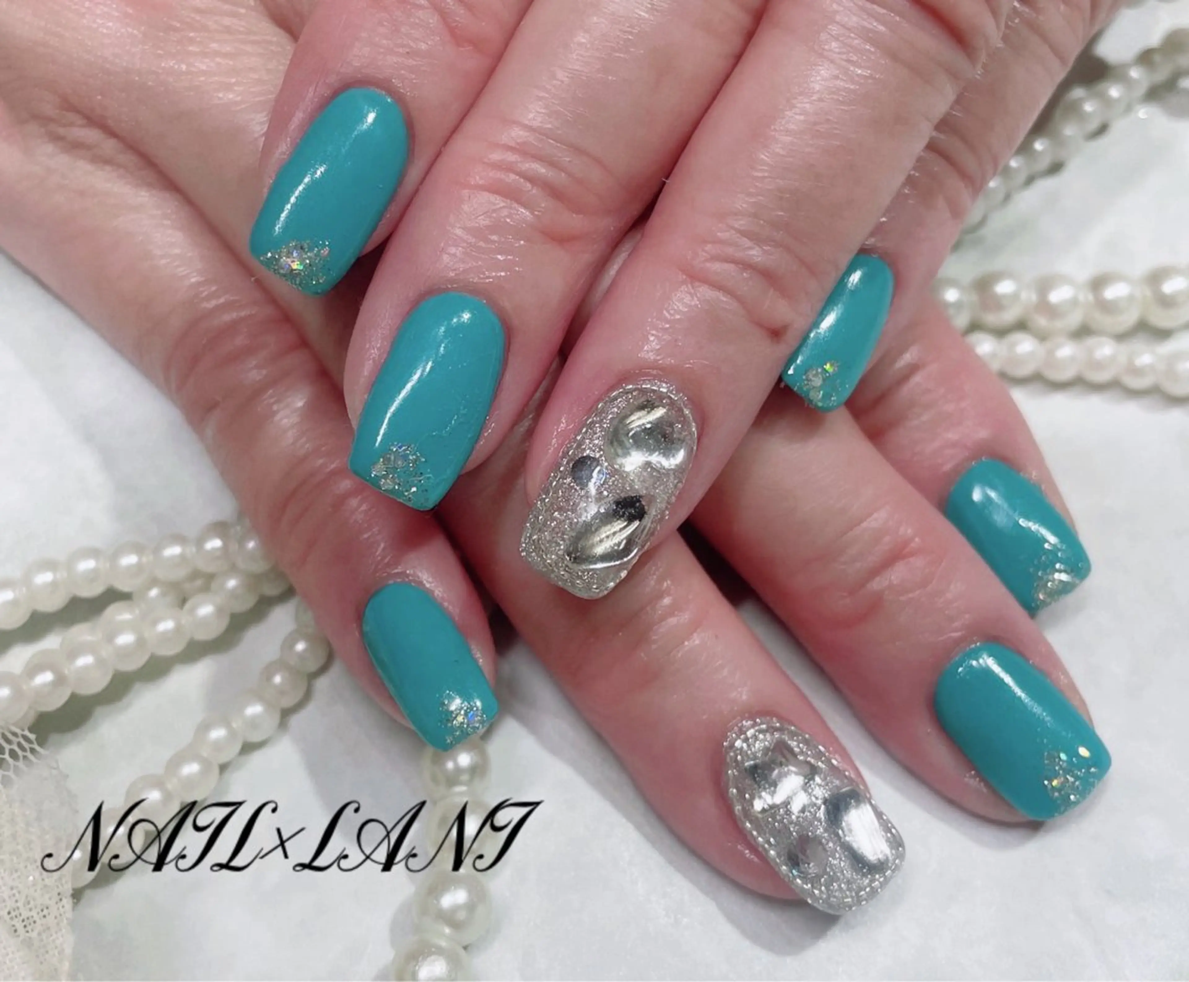 ネイル フットネイル ジェルネイル マグネットネイル パラジェル ハンドネイル 一之瀬 柚季のネイルデザイン