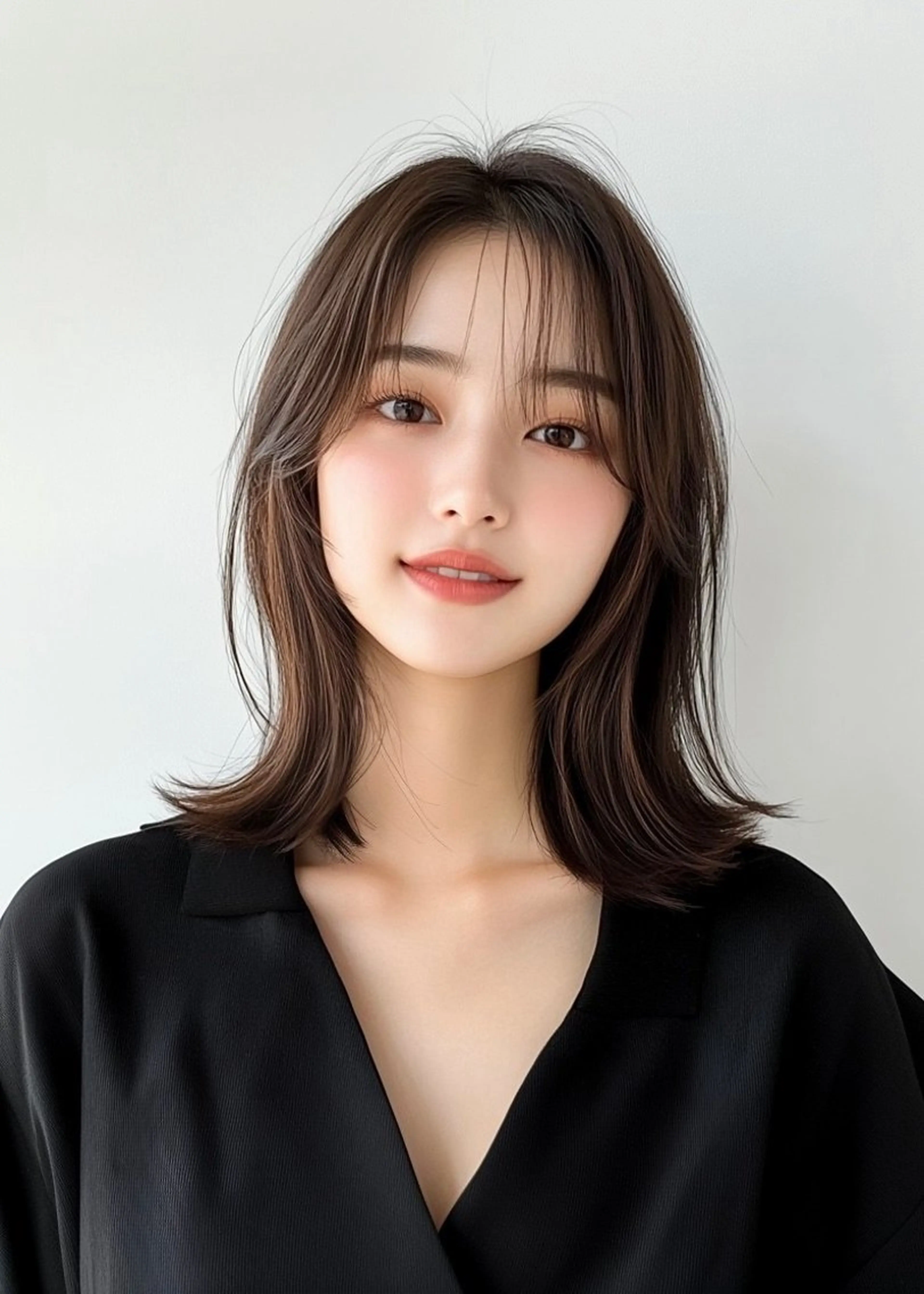 ミディアム カット ヘアカラー トリートメント VLOW nex the salon所属・韓国風/髪質改善/ ナガヤアキラのヘアスタイル