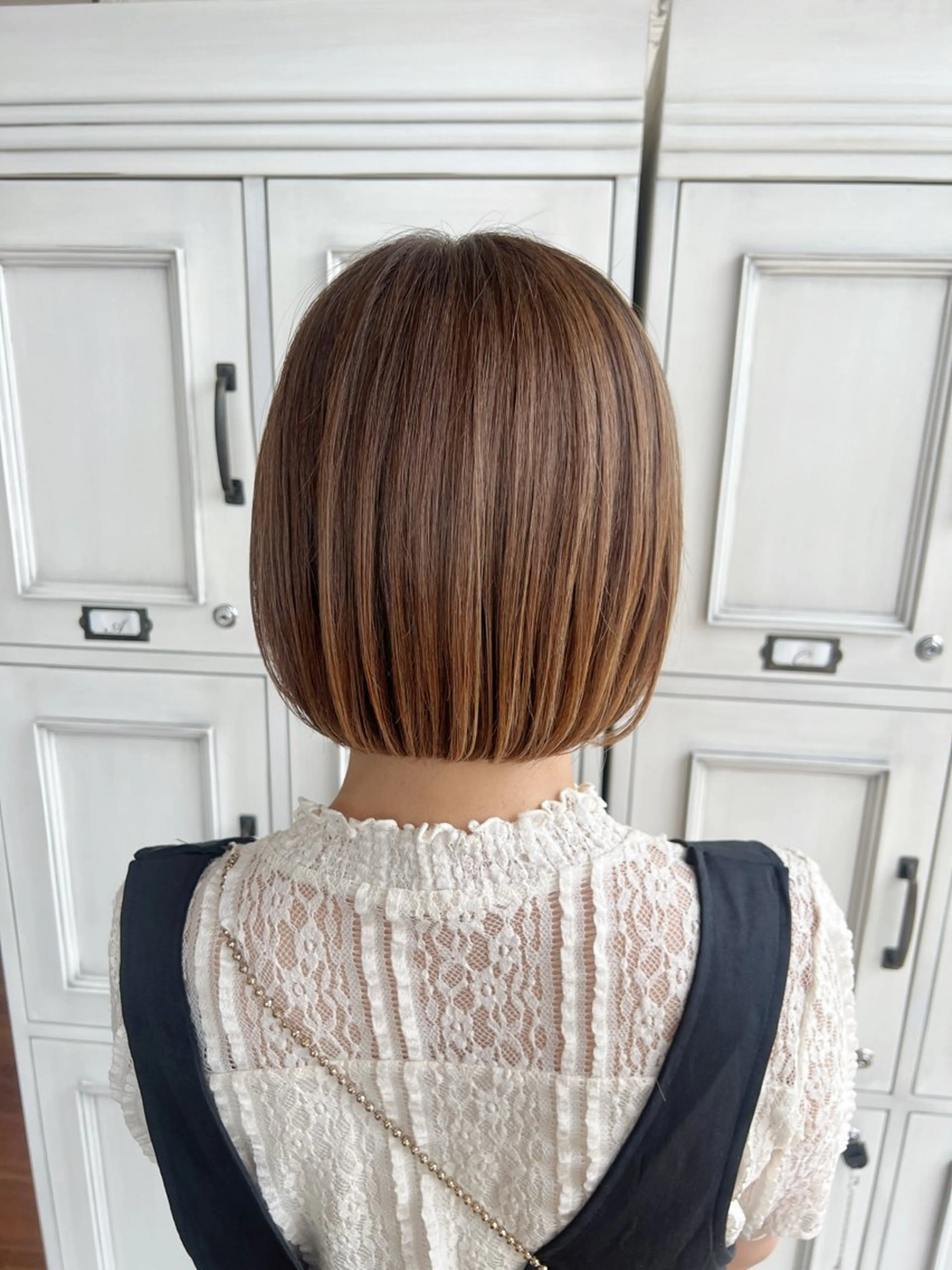 ショート ボブ カット ヘアカラー トリートメント レディース特化 ナチュラル☘︎︎芹七のヘアスタイル