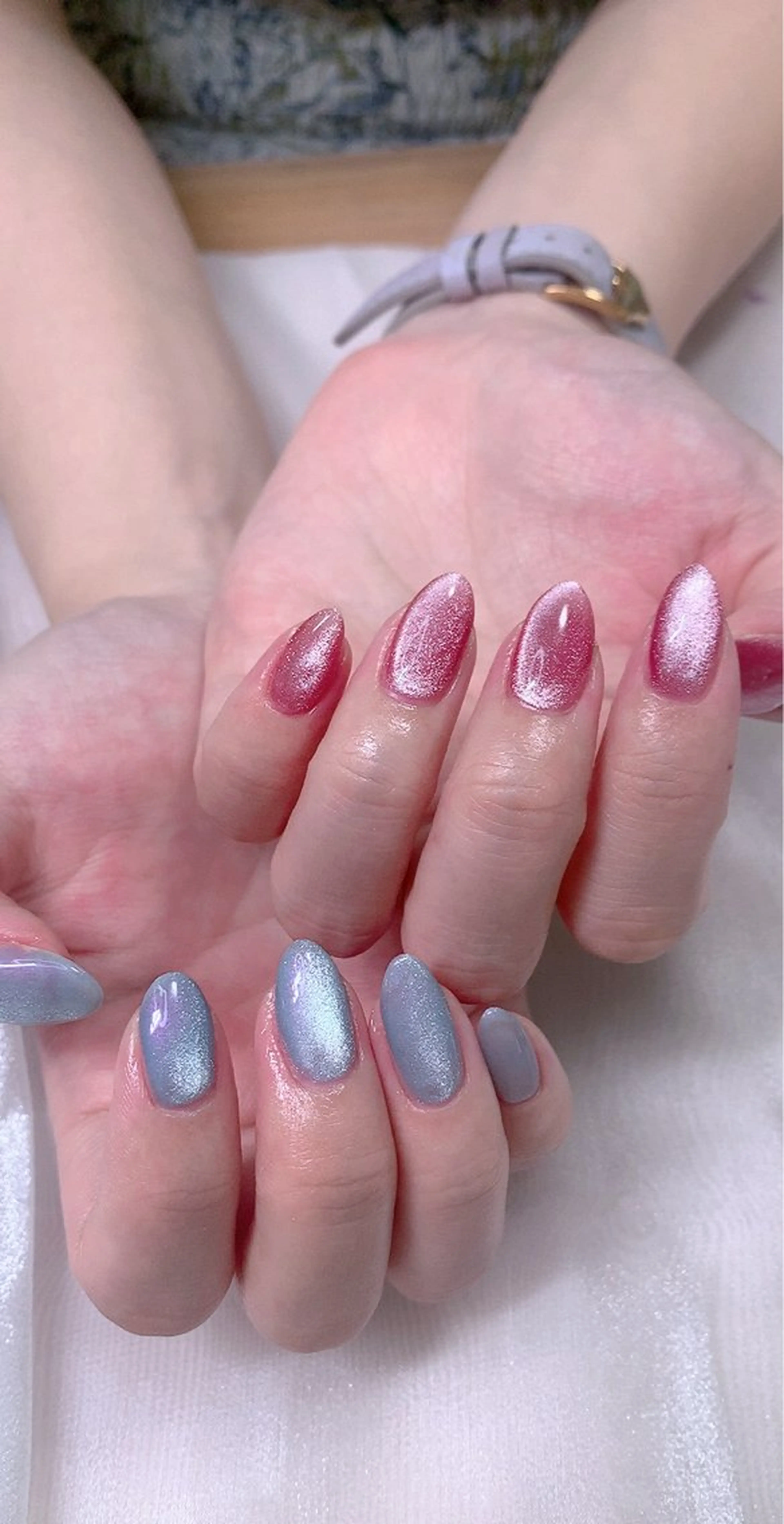 ネイル キラキラネイル マグネットネイル シンプルネイル Cute Tips nailのネイルデザイン