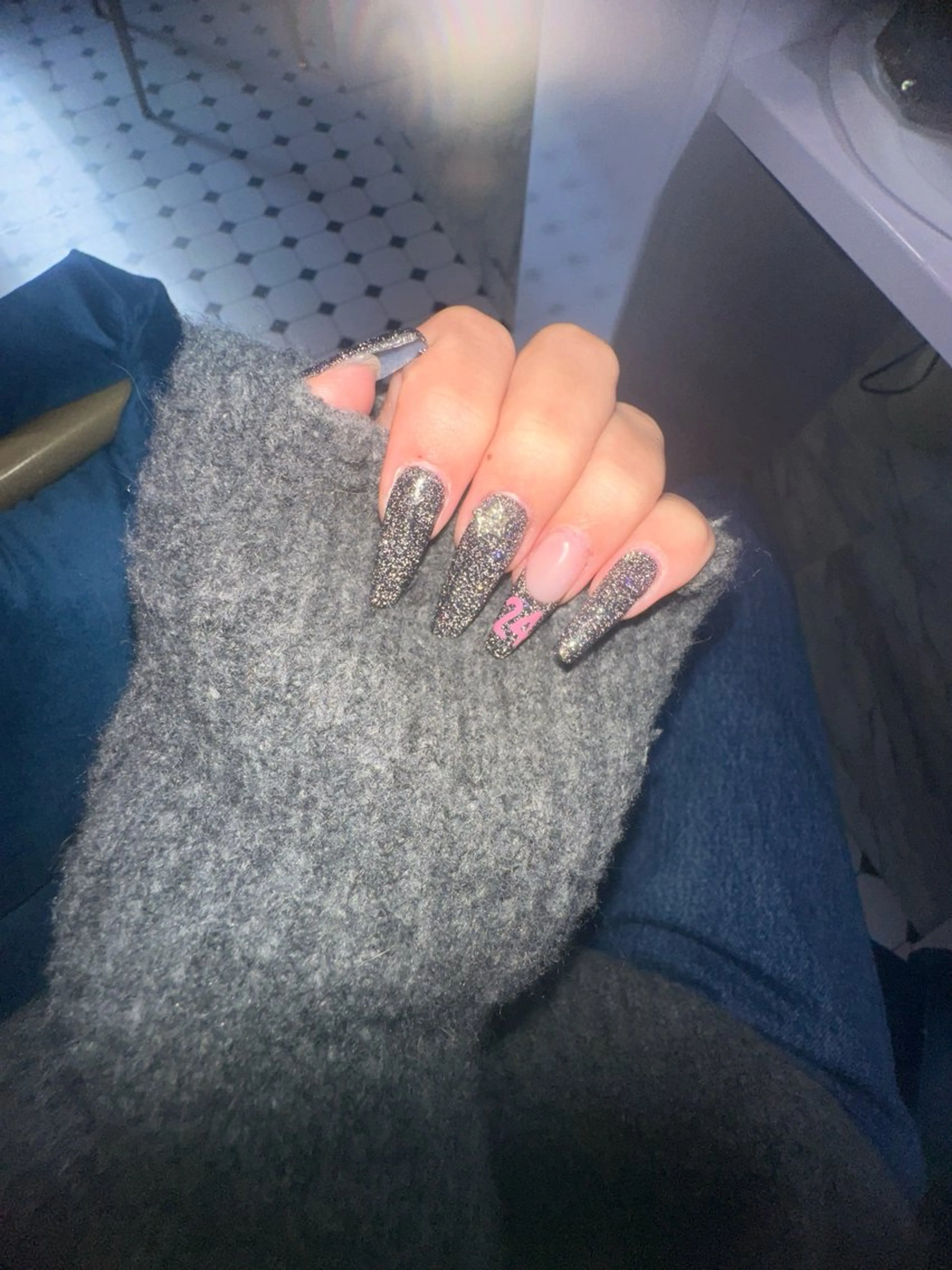 【オフ無】チップ10本長さだしワンカラー🩷マグネット・ミラー・フラッシュ変更🙆‍♀️の写真