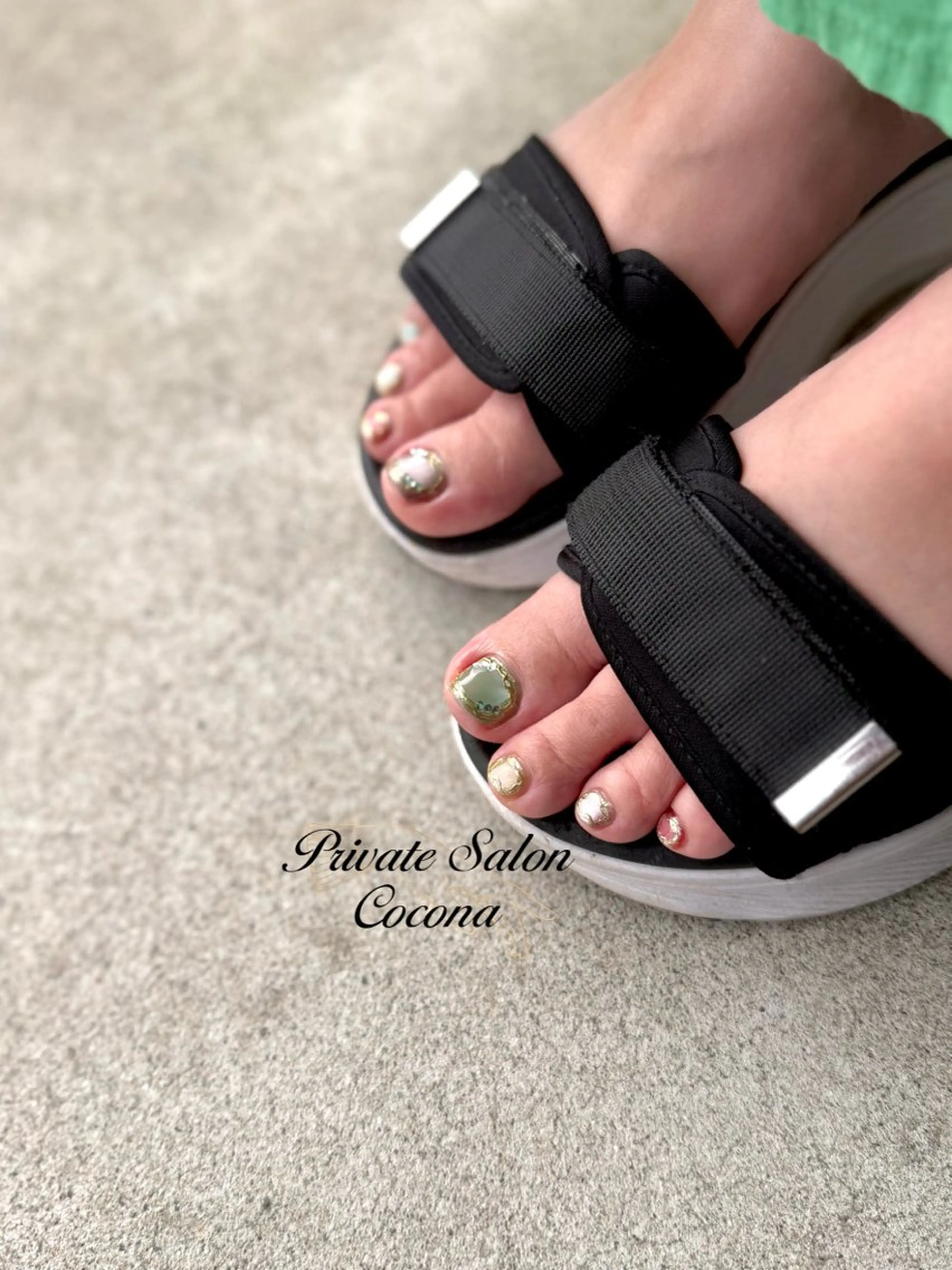 ネイル フットネイル フットネイル プライベートサロン nailcoconaのネイルデザイン