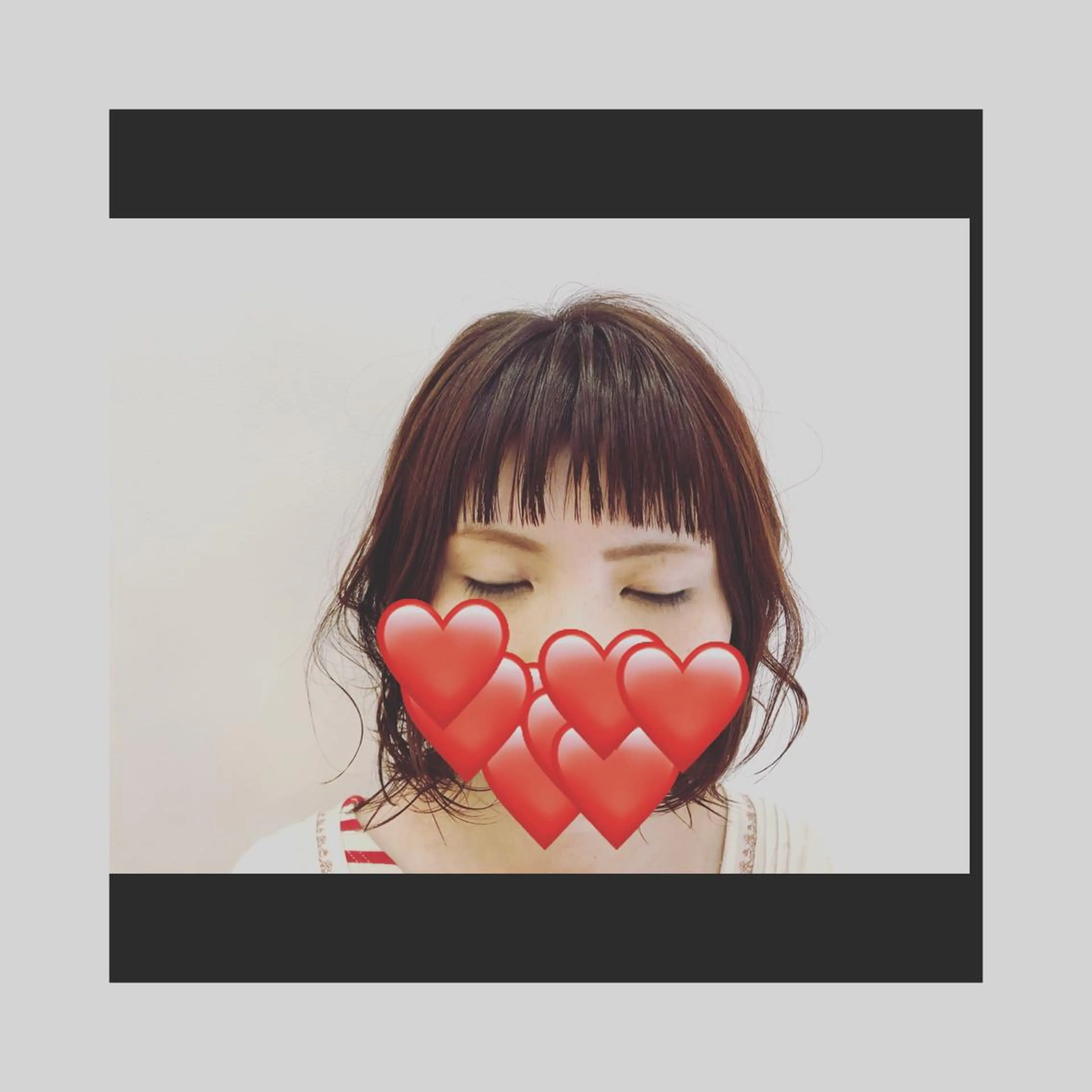 ミディアム シースルーバング kawabe maikoのヘアスタイル