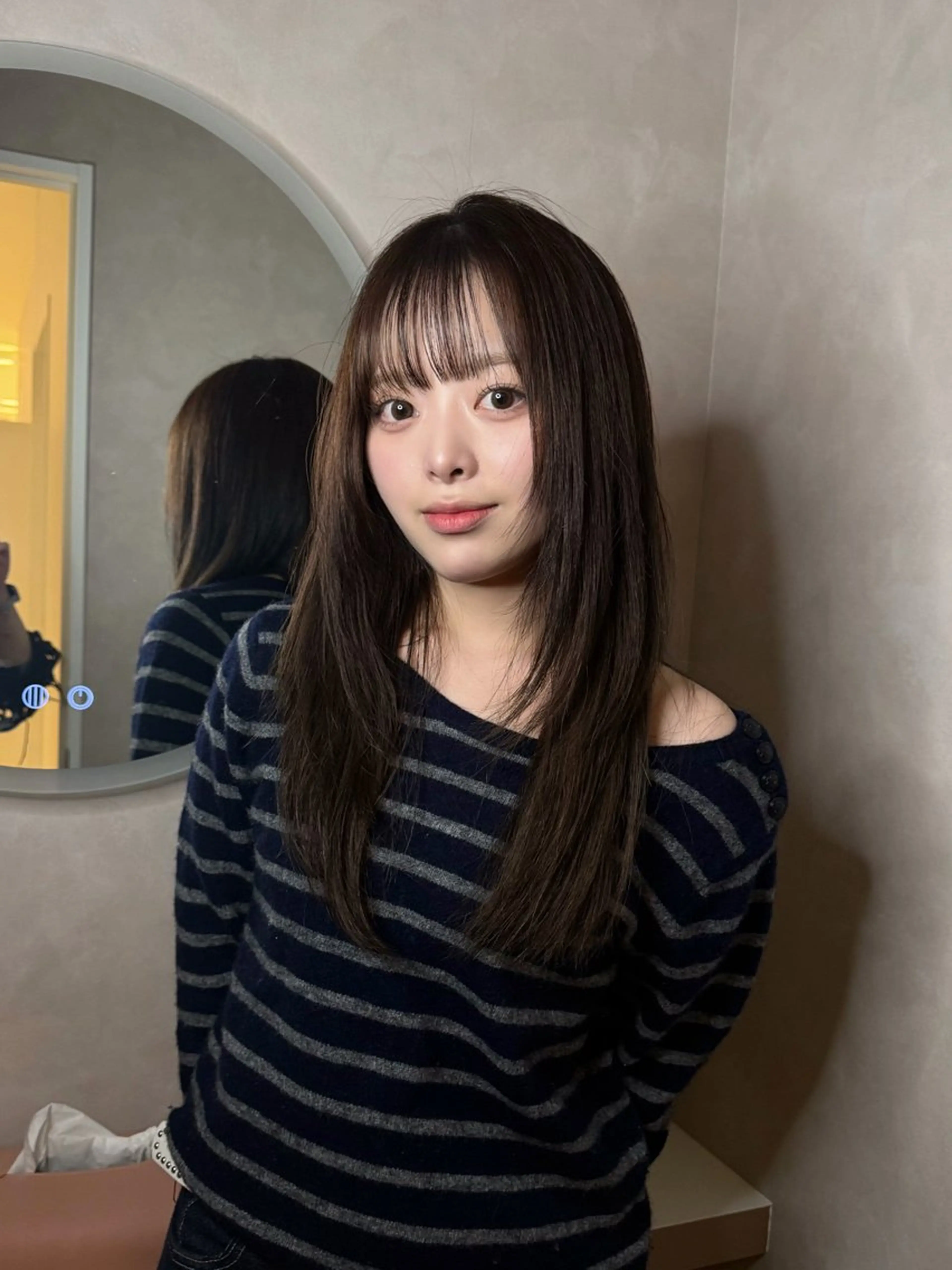 ロング カラー ブラウンカラー オリーブブラウン ヘアカラー トリートメント ヒナ子🦋 ブリーチカラーのヘアスタイル
