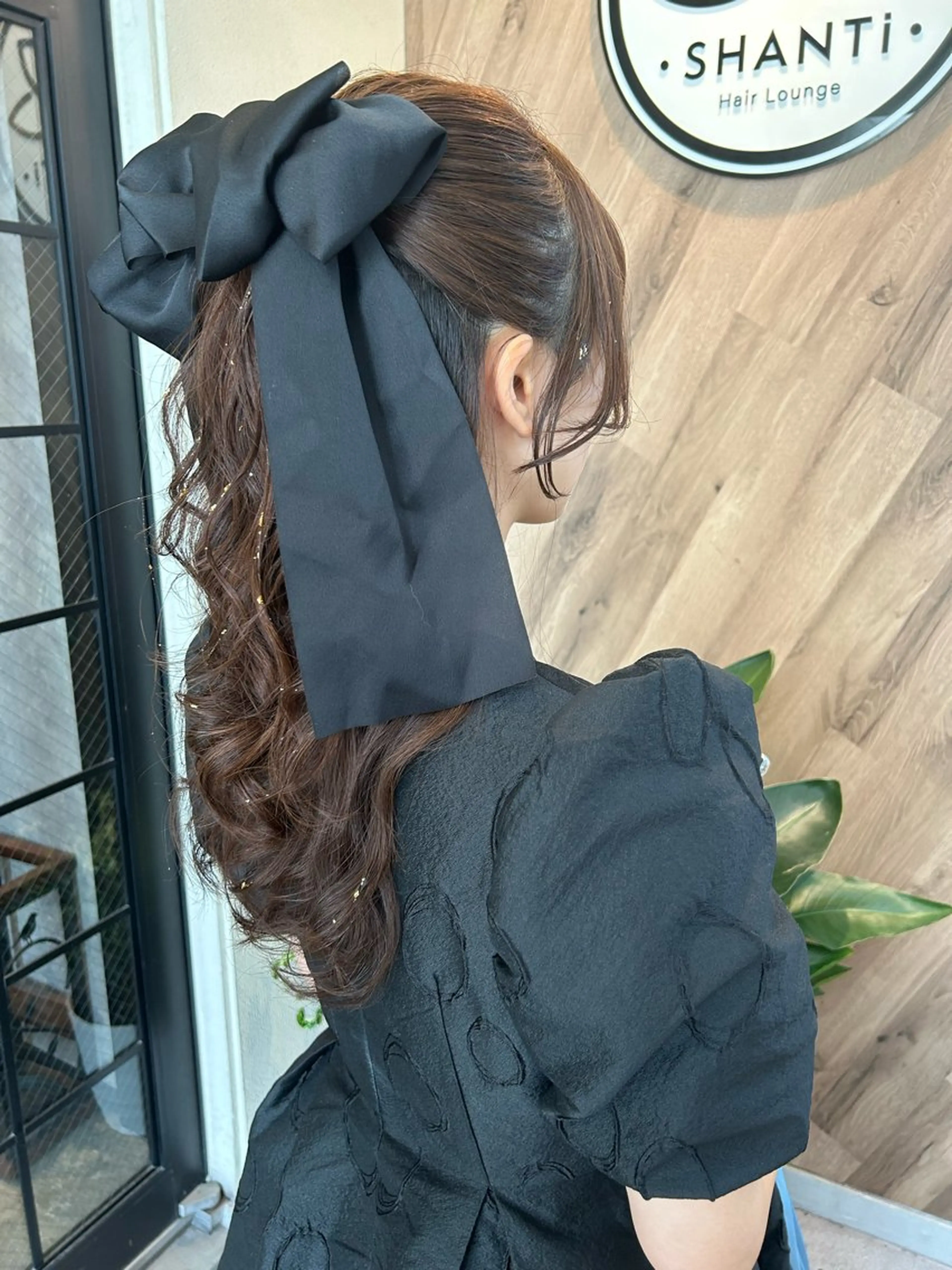 ロング ヘアアレンジ ハーフアップ 結婚式・ブライダル ヘアセット SHANTi 飯塚 ヘアセット/髪質改善のヘアスタイル
