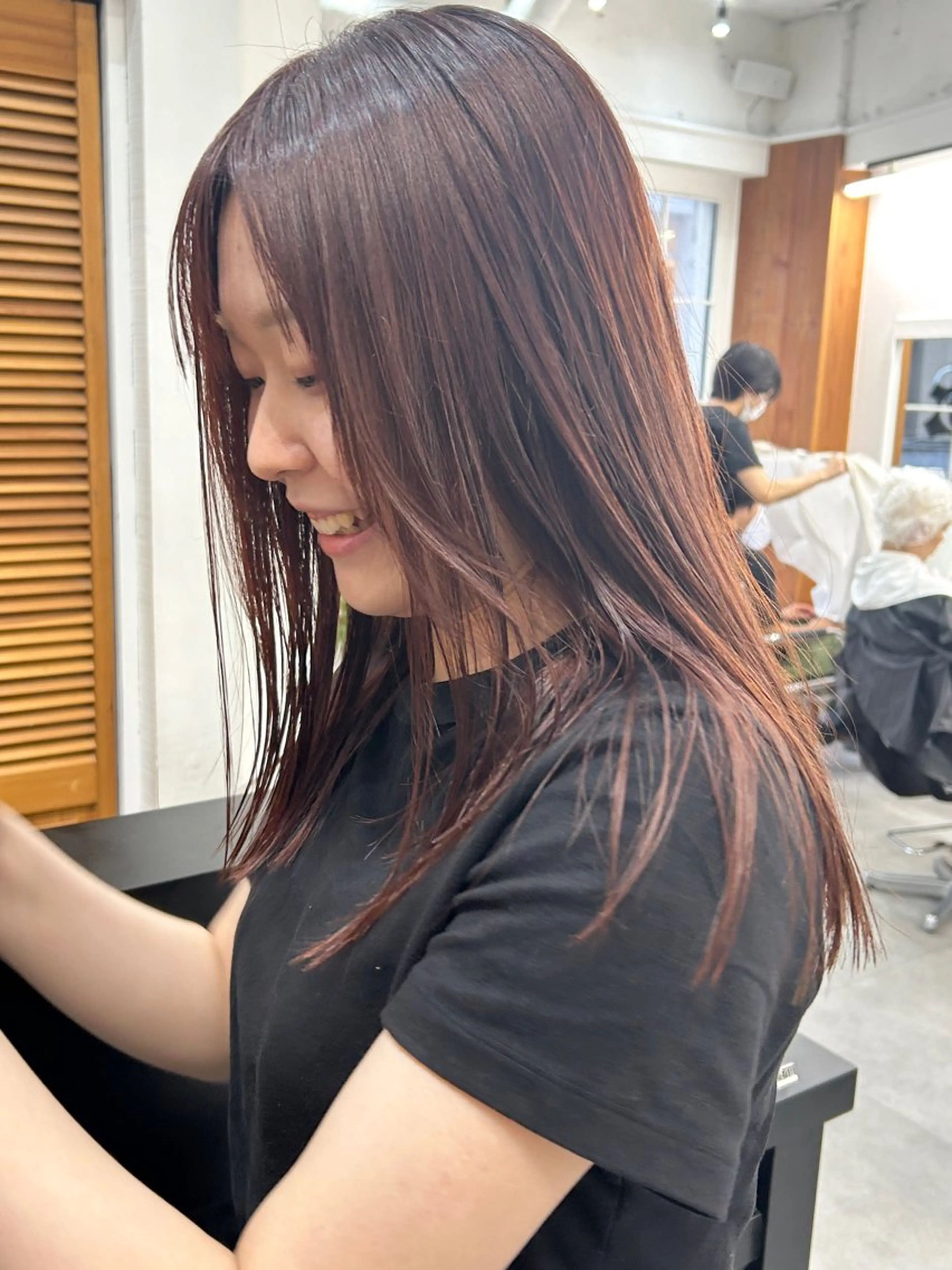 ロング カラー レイヤーボブ/ 艶カラー/サナ🌼のヘアスタイル