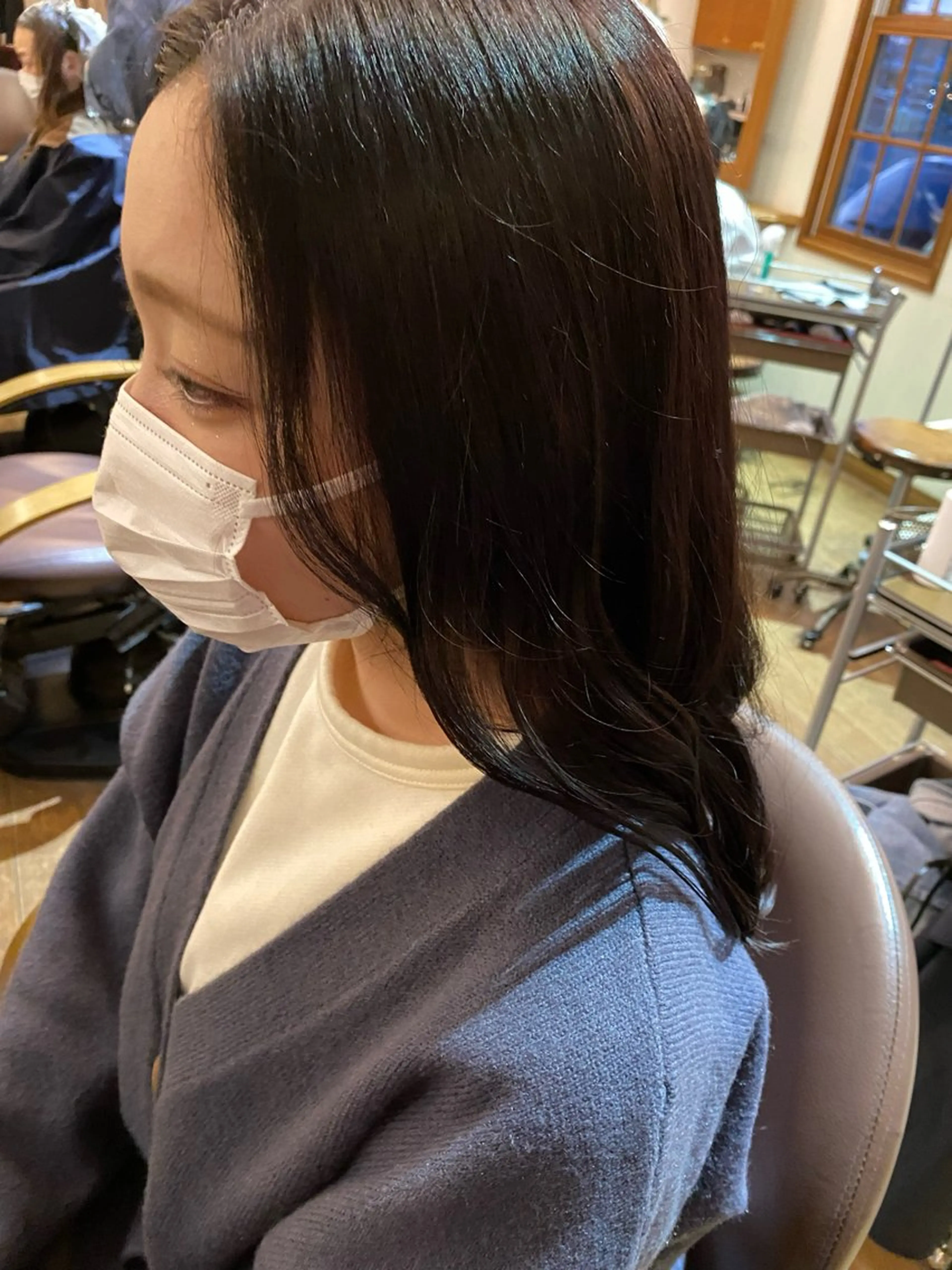 セミロング 北川 飛瑶のヘアスタイル