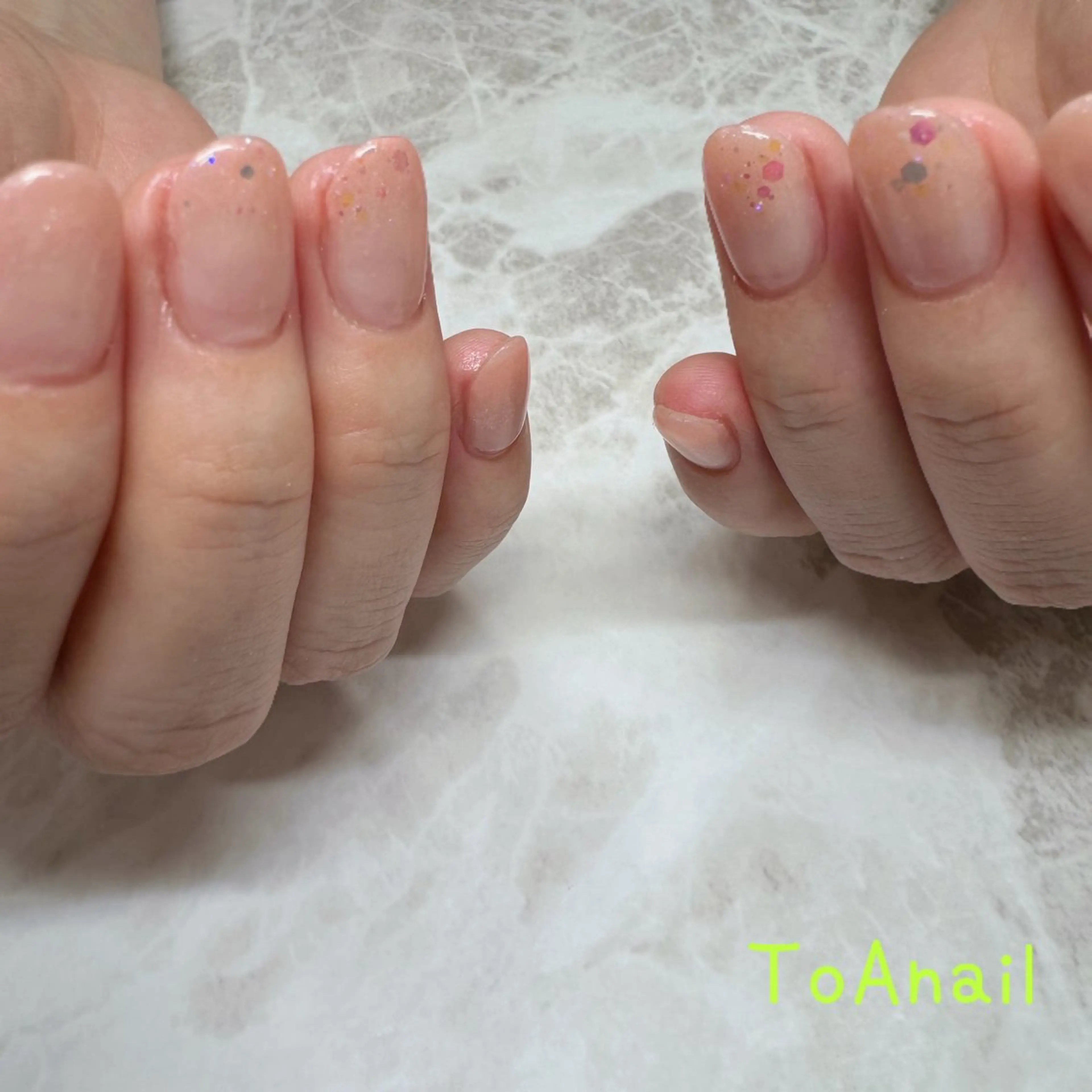 ネイル キラキラネイル ToA nailのネイルデザイン