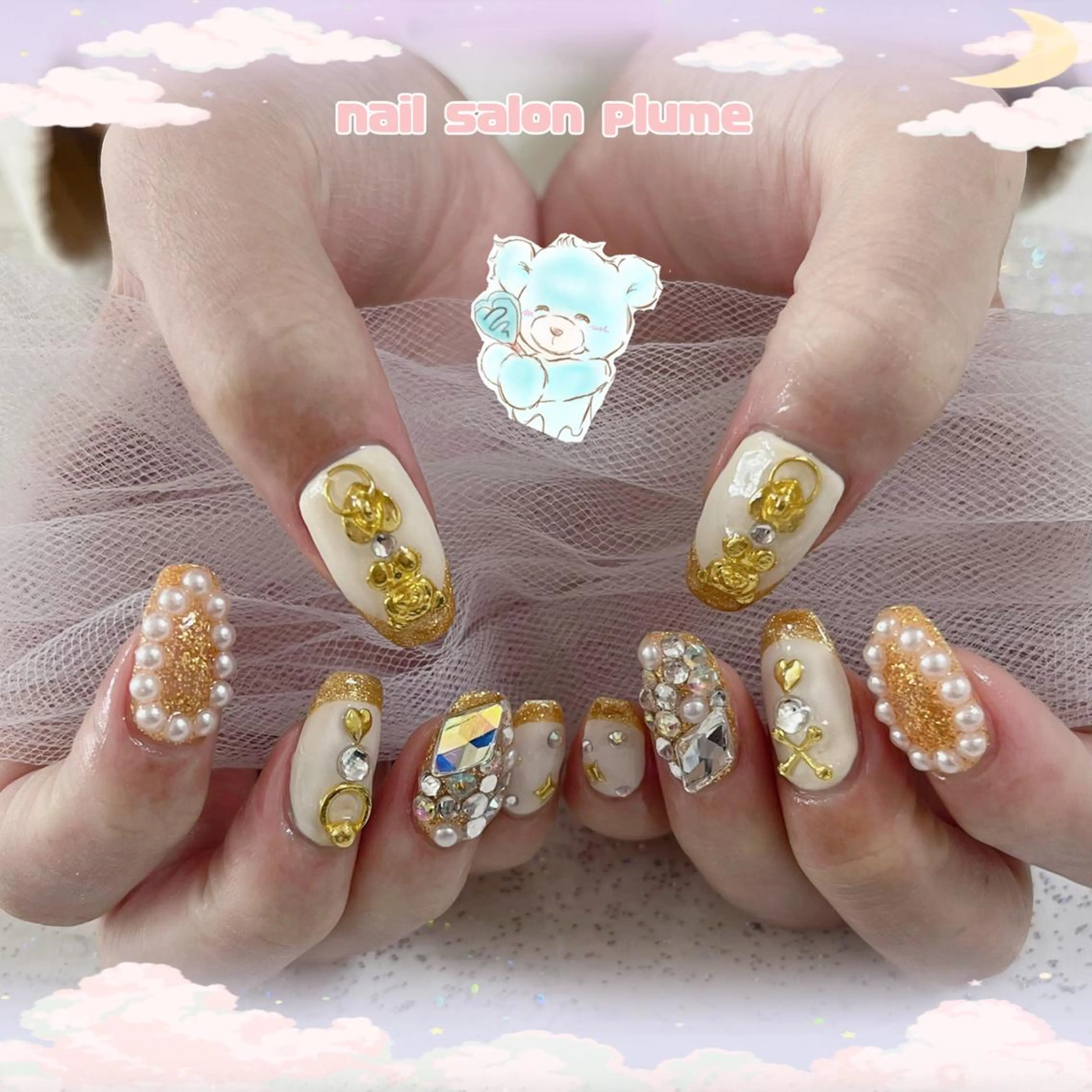 ネイル ハンドネイル plume nail ☆韓国ネイルのネイルデザイン