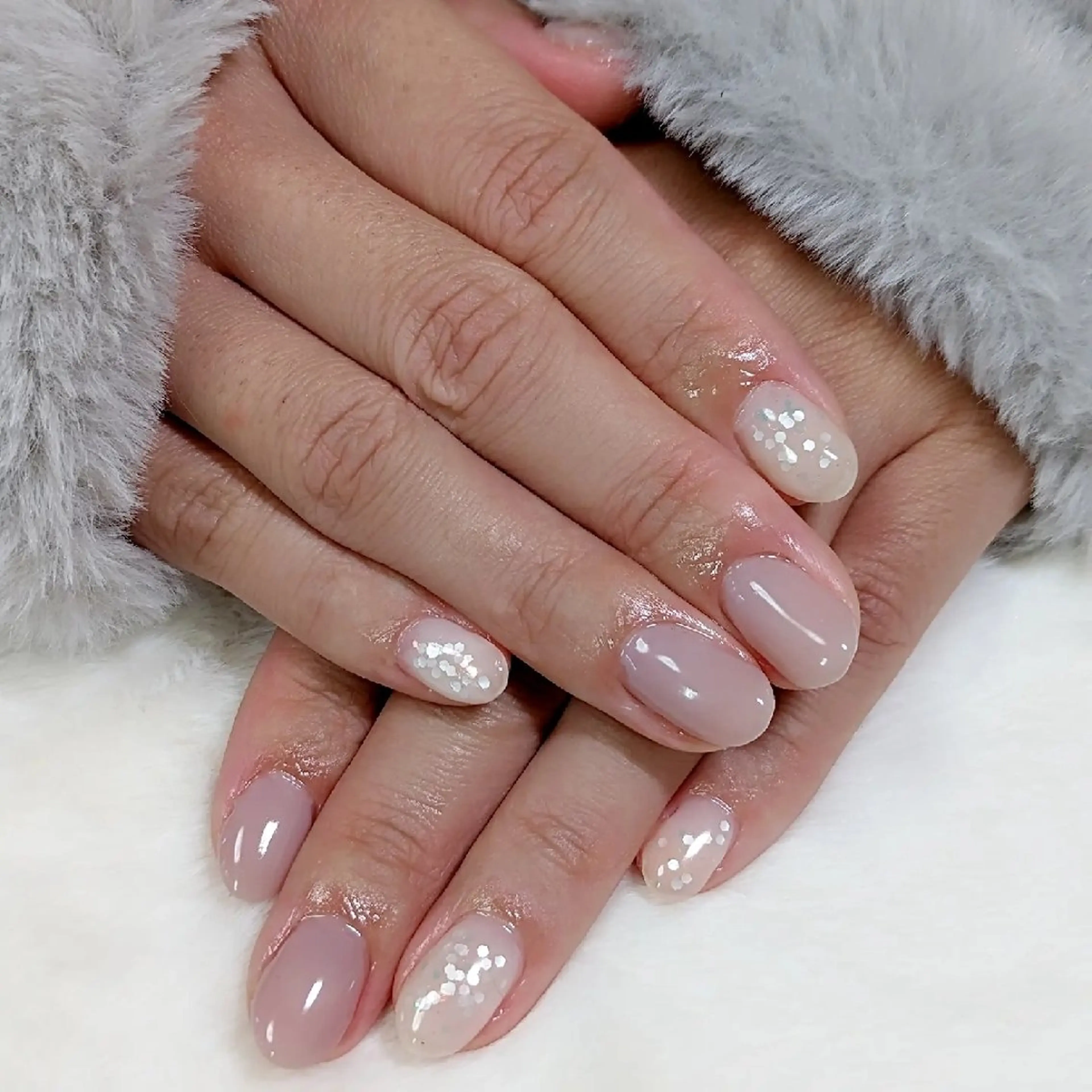 ネイル シンプルネイル 冬ネイル m&pPrivate nailsalonのネイルデザイン