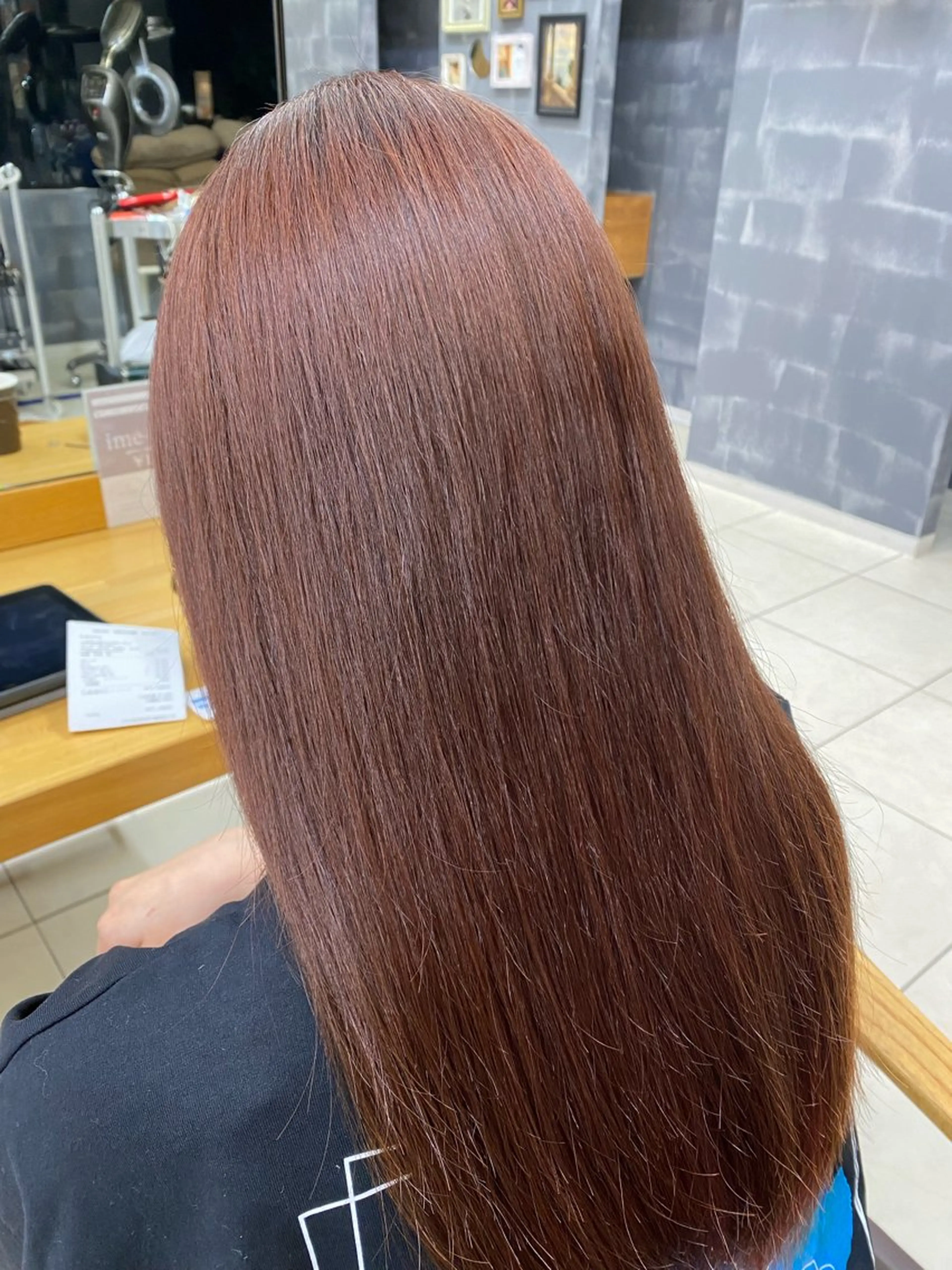 ロング カラー ブラウンカラー ピンクカラー ピンクブラウン 🪼かえで🪼臼井 髪質改善/縮毛矯正のヘアスタイル