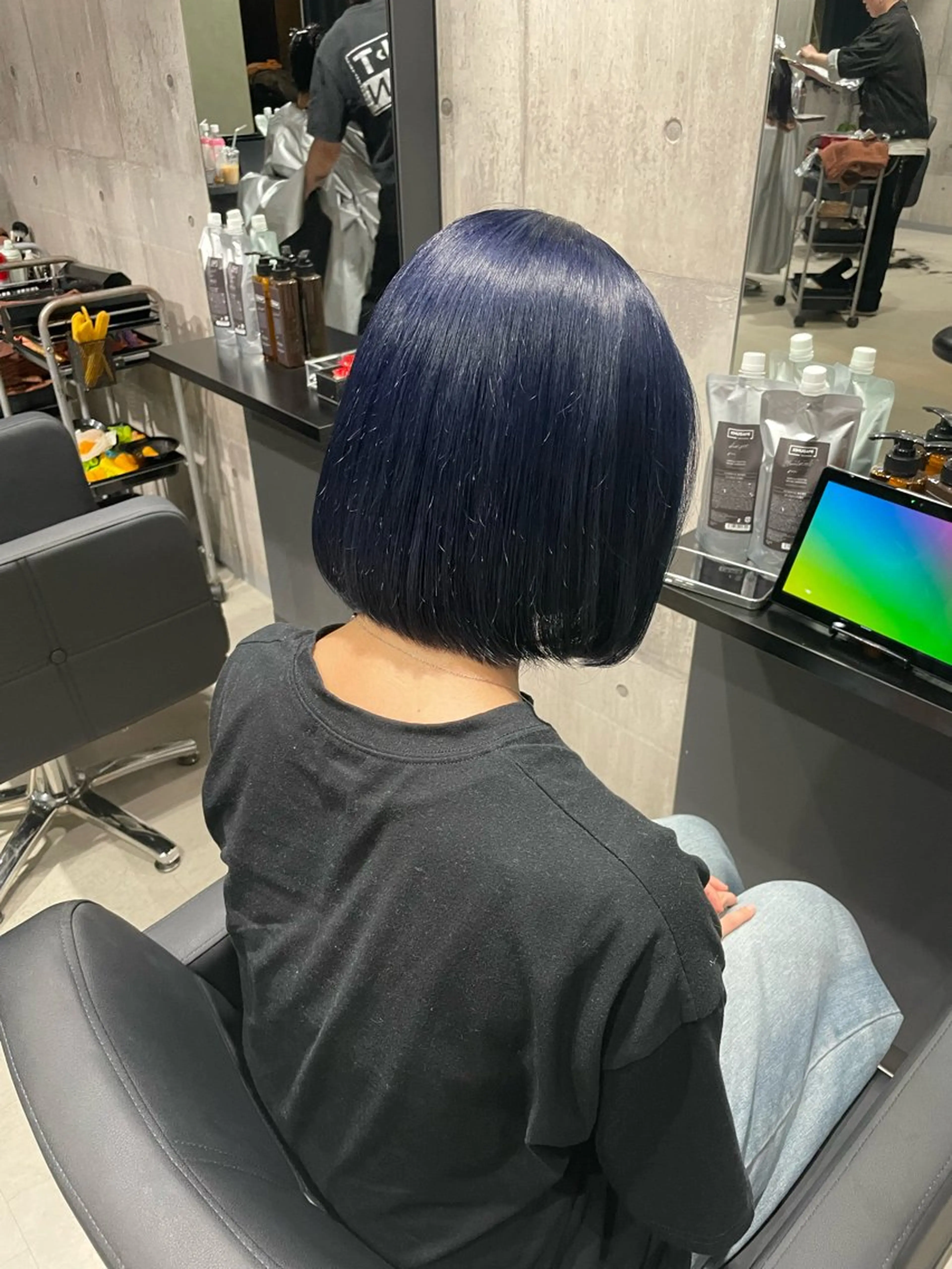 ミディアム カラー ブルーカラー ネイビーカラー 髪質改善/艶カラー Hiroakiのヘアスタイル