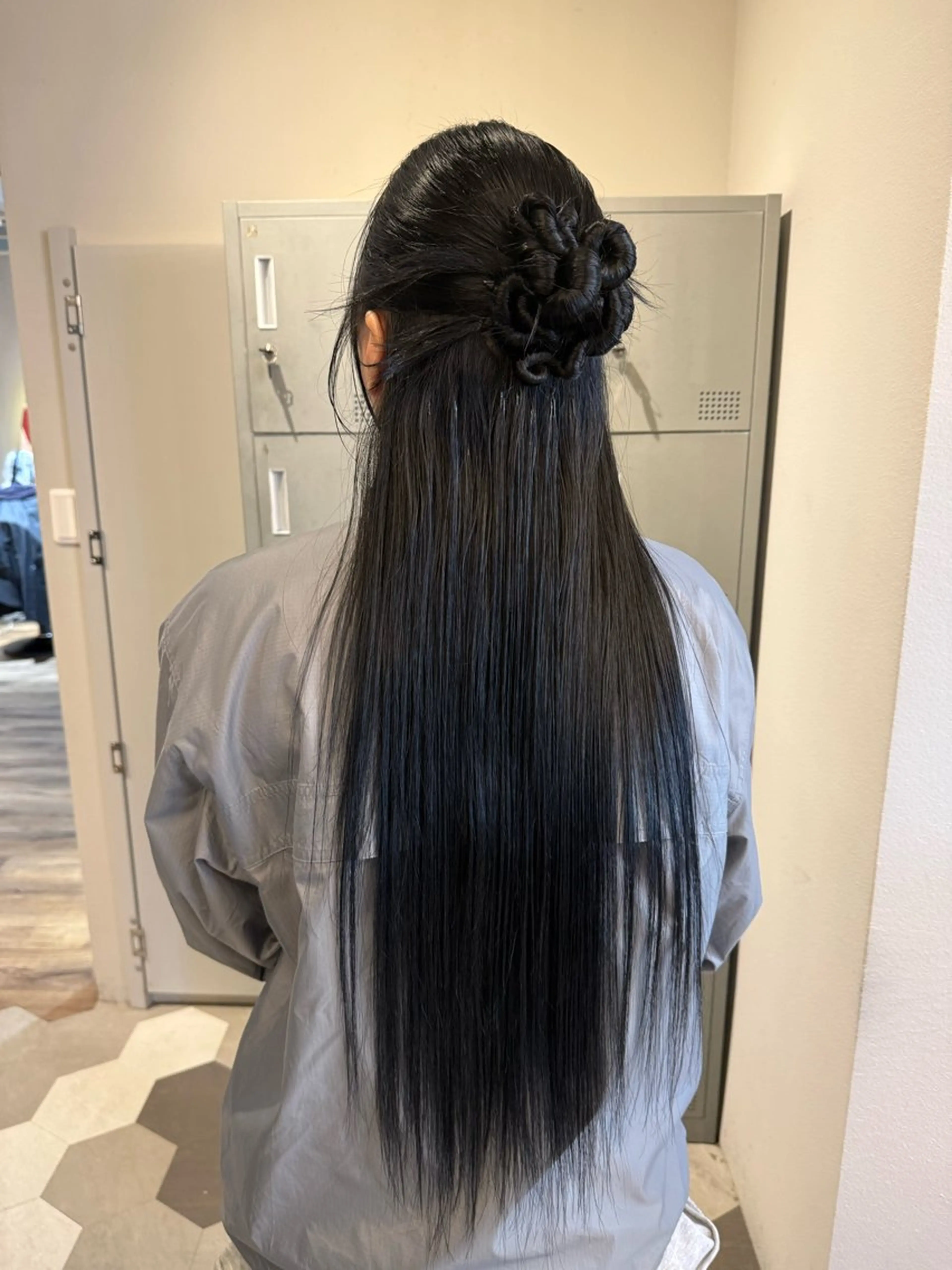 ロング ヘアアレンジ ヘアセット ブリーチ/アレンジ 天満/chihiroのヘアスタイル