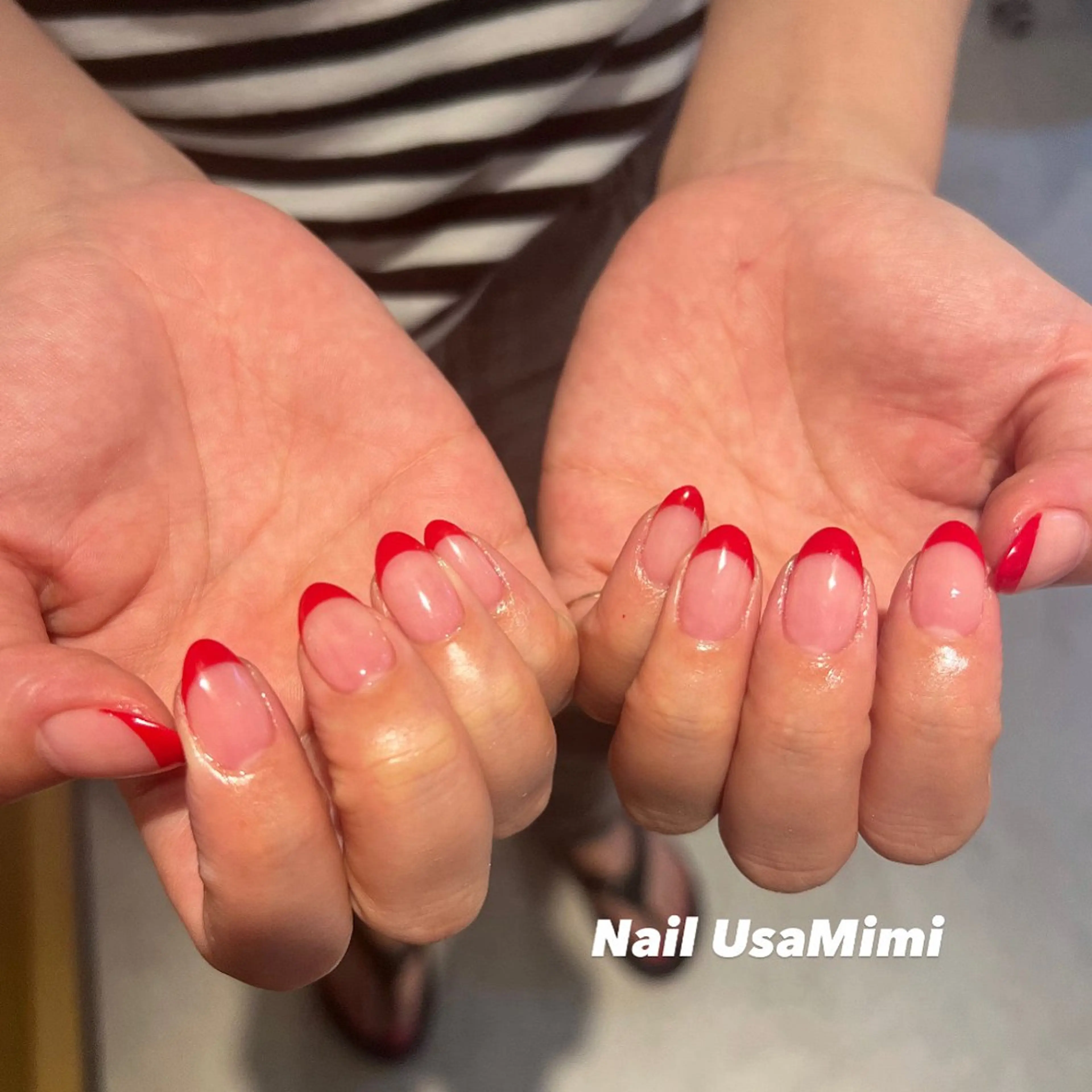 ネイル フレンチネイル ジェルネイル マグネットネイル 持ち込み ワンカラーネイル ハンドネイル 本町NailUsa Mimi RIKOのネイルデザイン