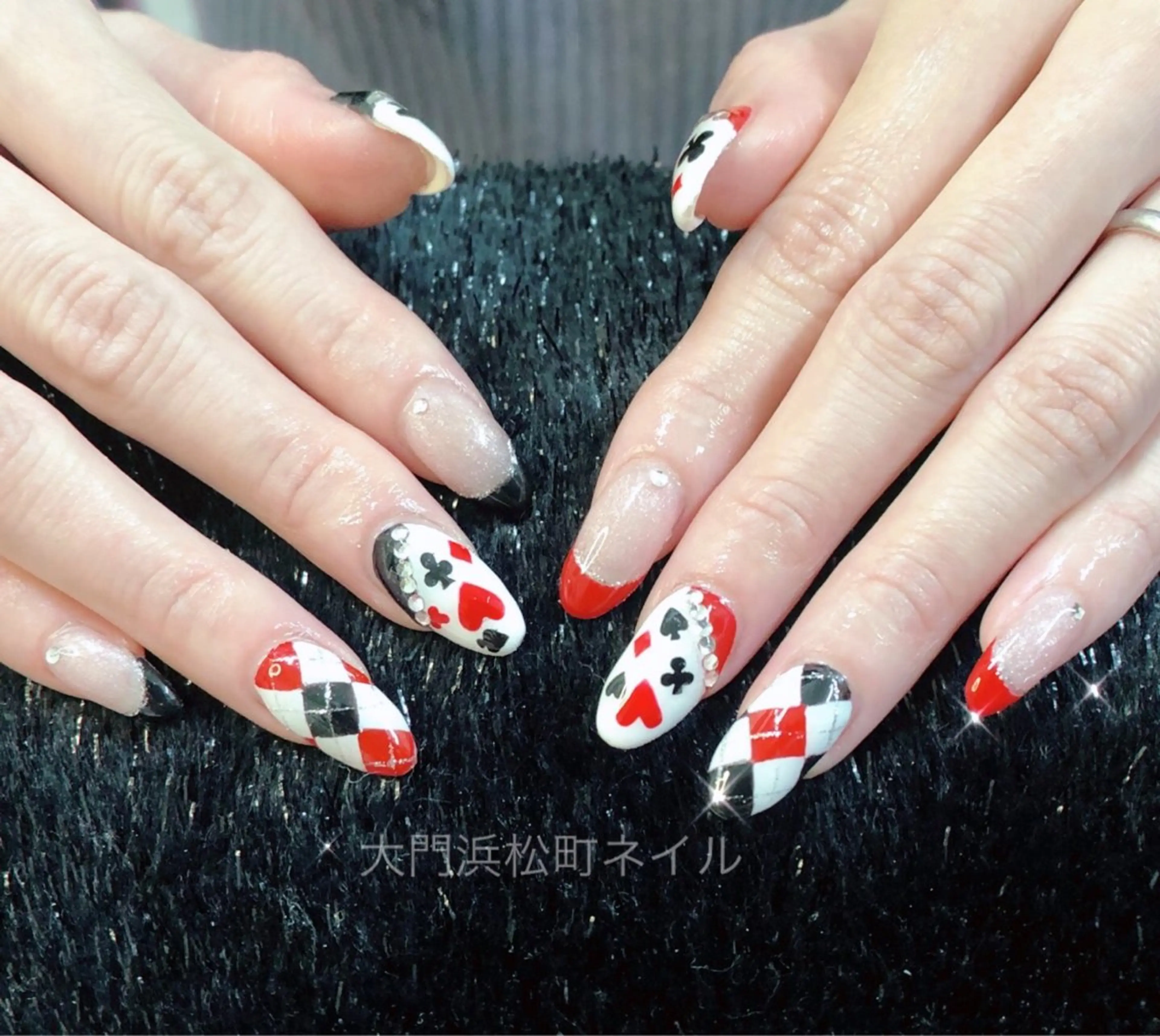 ネイル ボルドー 成人式 フレンチネイル ガラスフレンチ マグネットネイル ハンドネイル ハンドケア 大門浜松町 ネイルのネイルデザイン