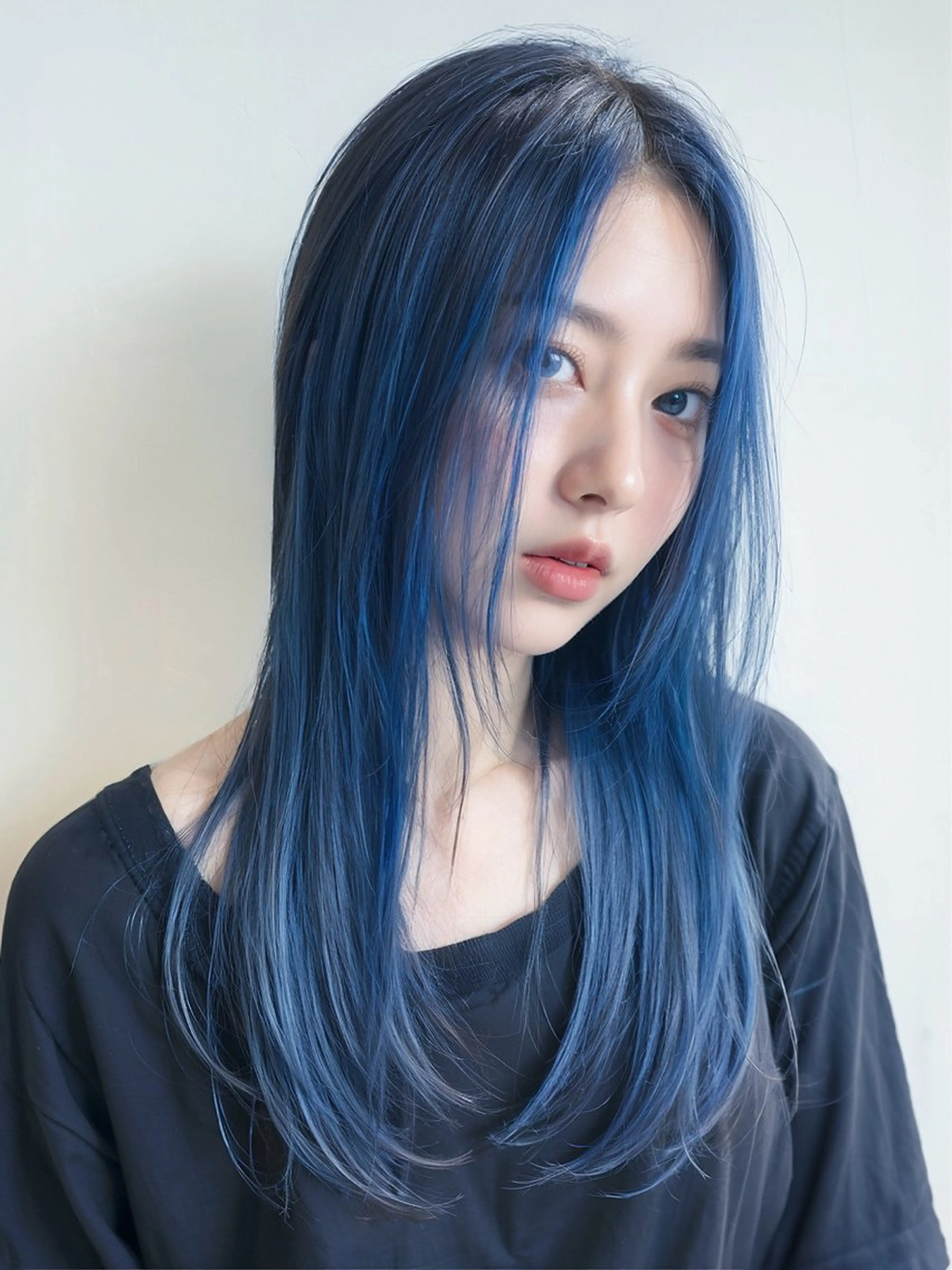 カラー 前髪&顔周りカット/ 韓国レイヤー/シバタのヘアスタイル