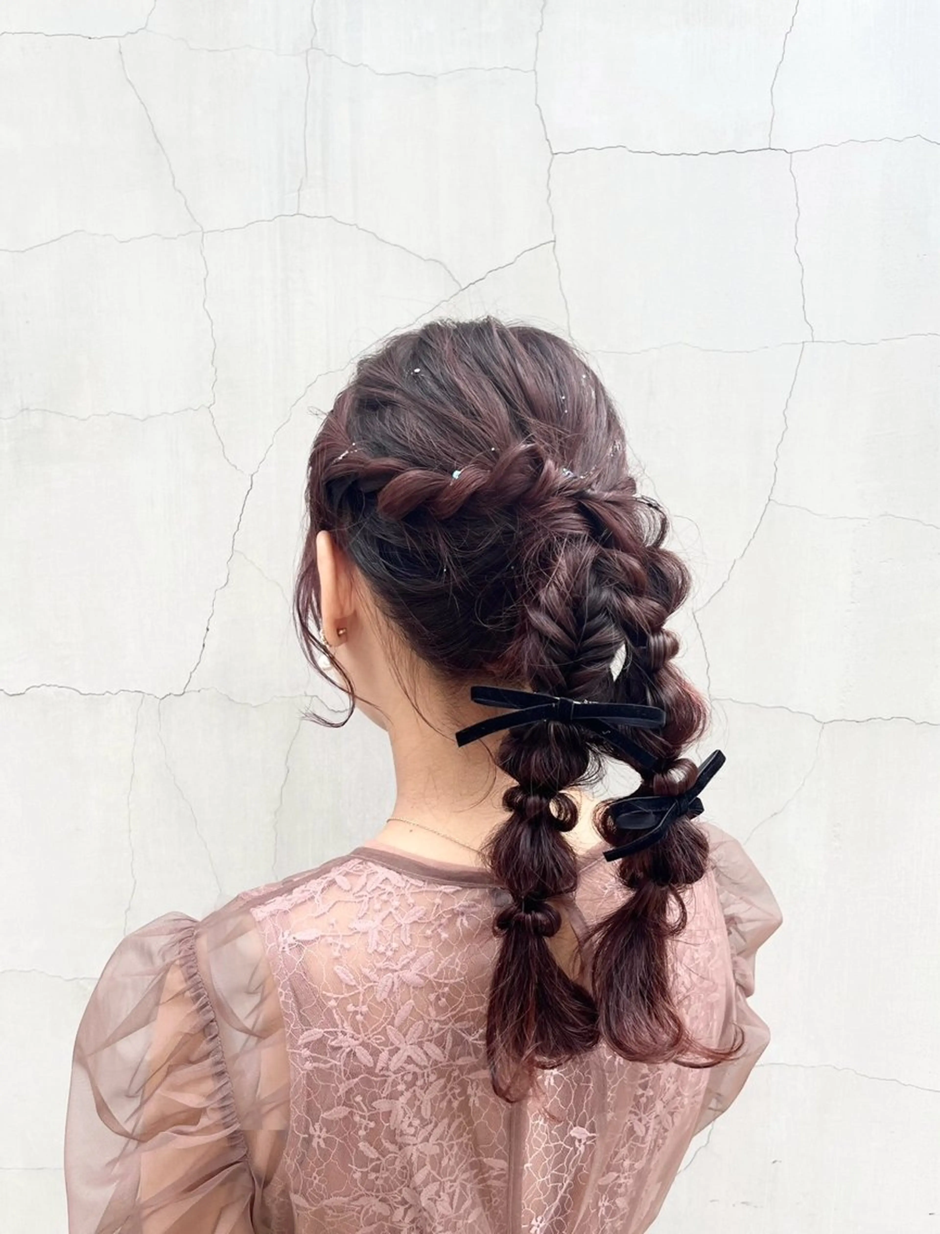 【お呼ばれヘアアレンジ◎】💍華やかで上品なスタイル💍の写真