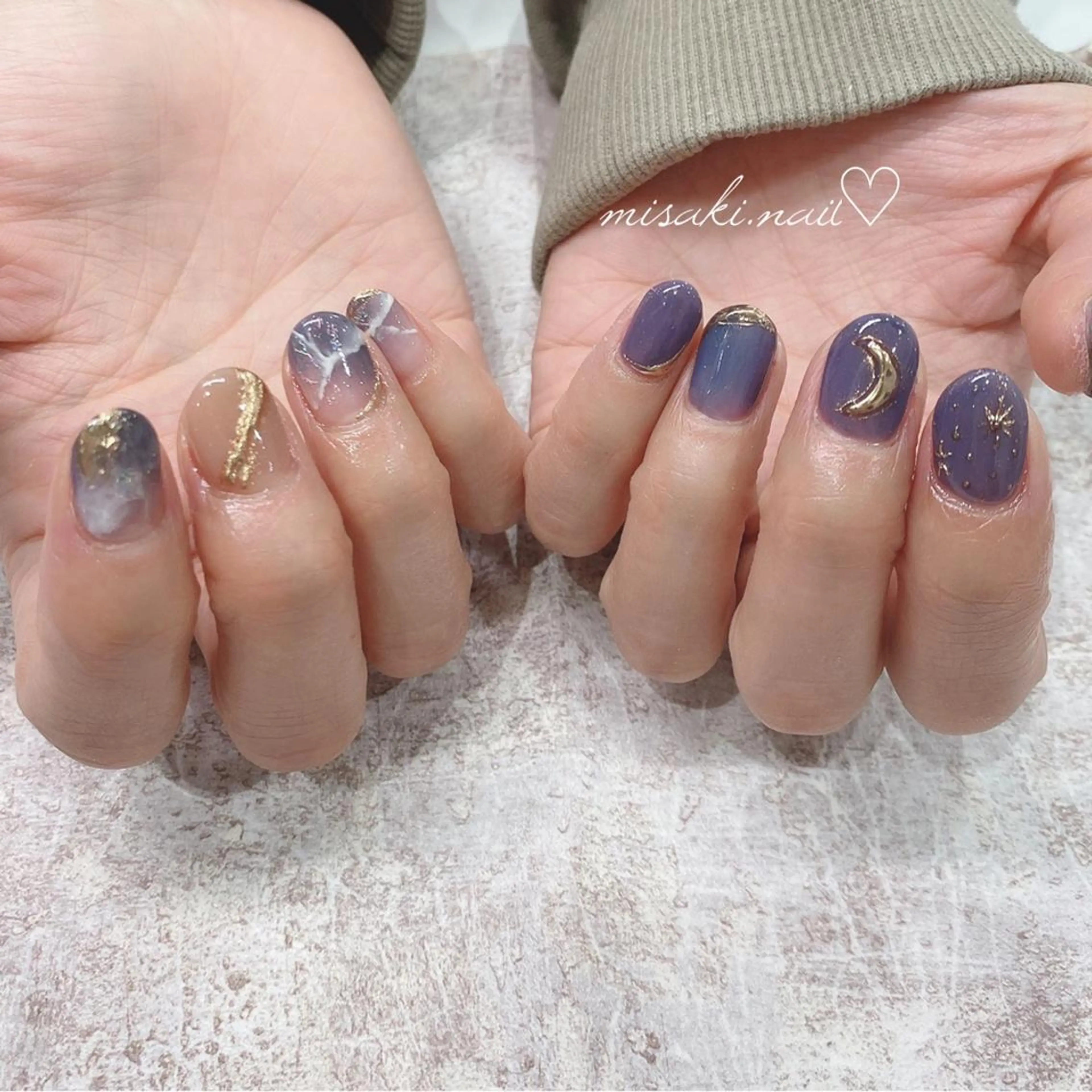 ネイル 韓国ネイル ワンホンネイル ハンドネイル nailsalon miinailsのネイルデザイン