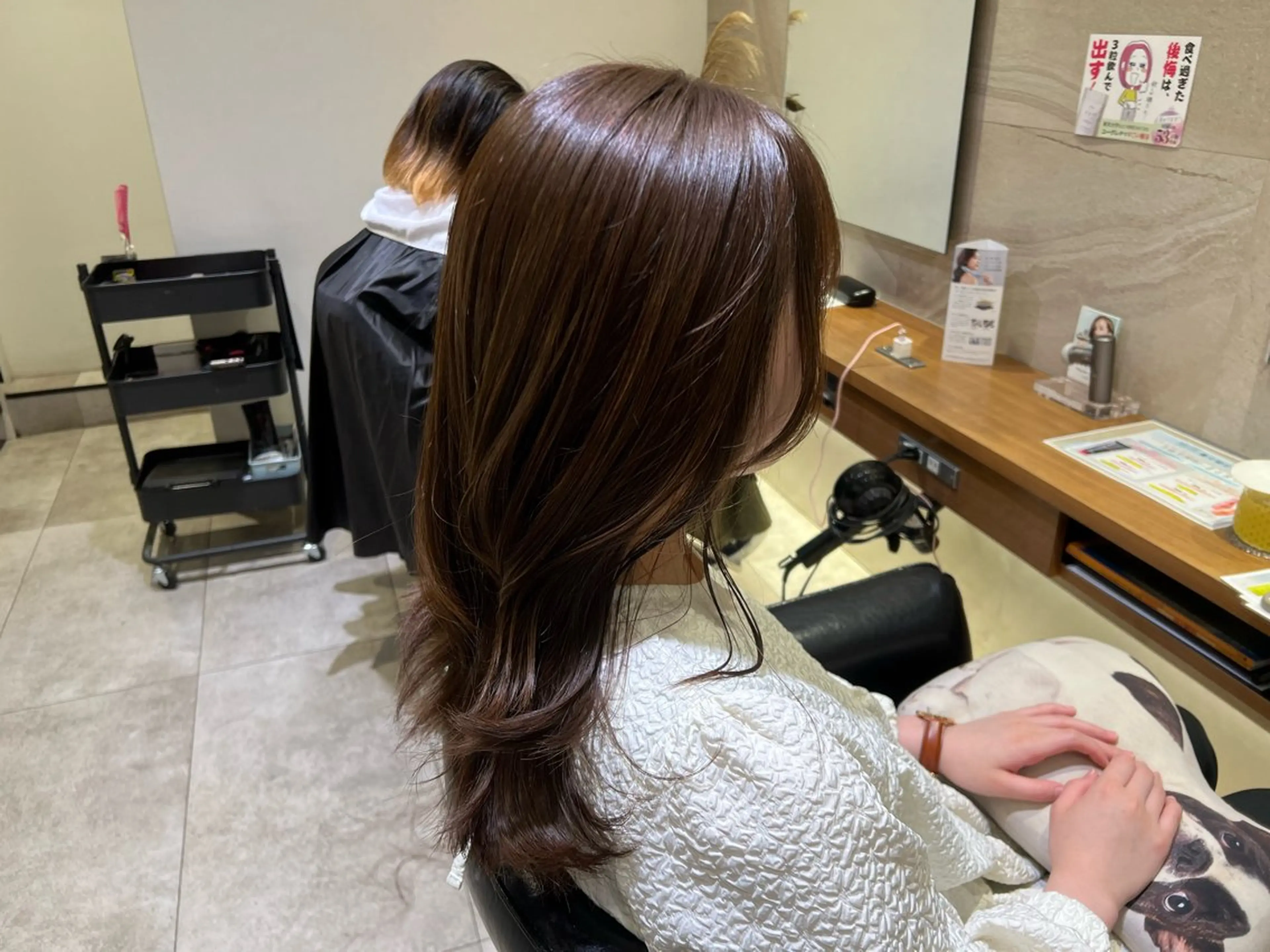 セミロング 🫧韓国ヘア 透明感 カラー🫧福田 楓のヘアスタイル