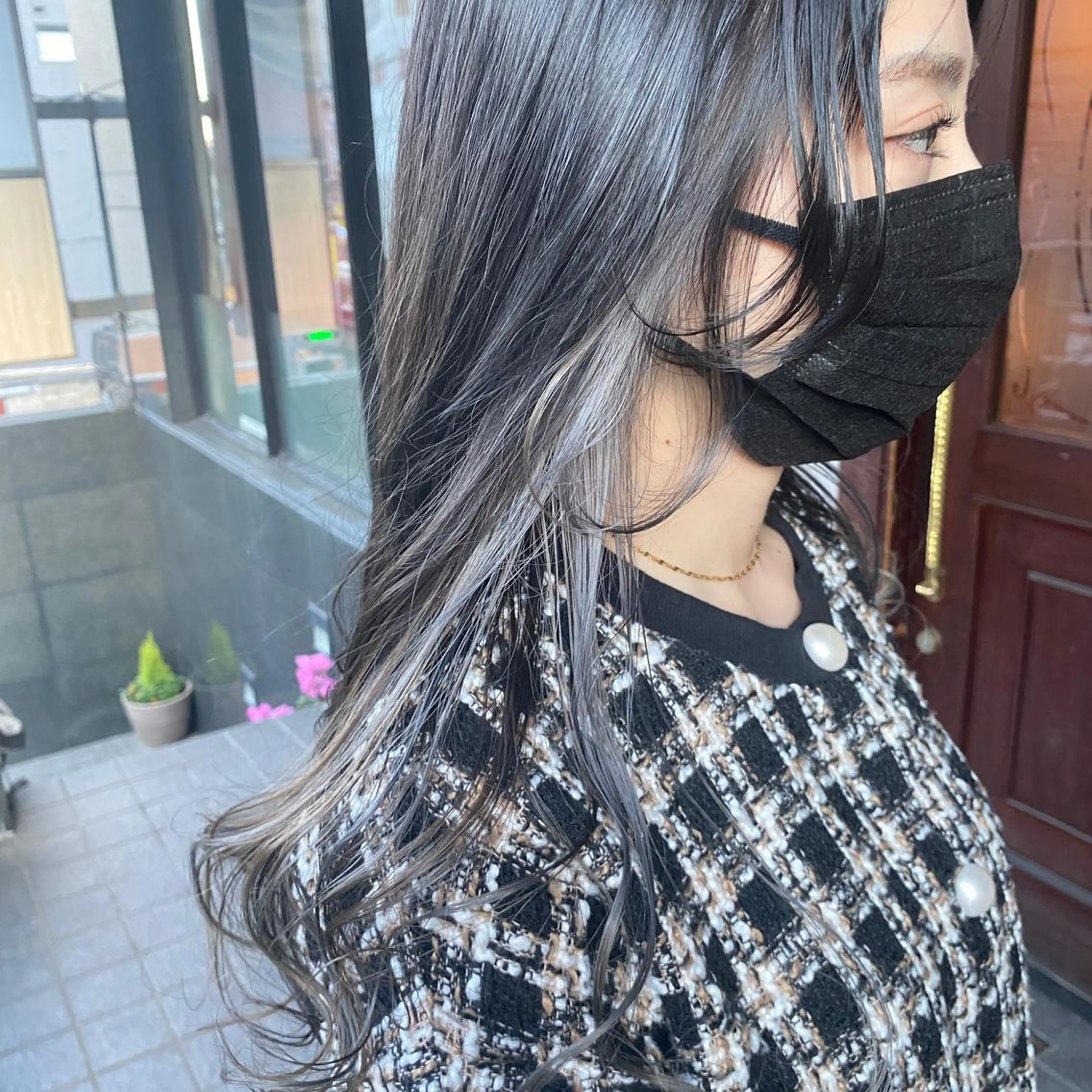 ロング カラー 舟橋 りんかのヘアスタイル