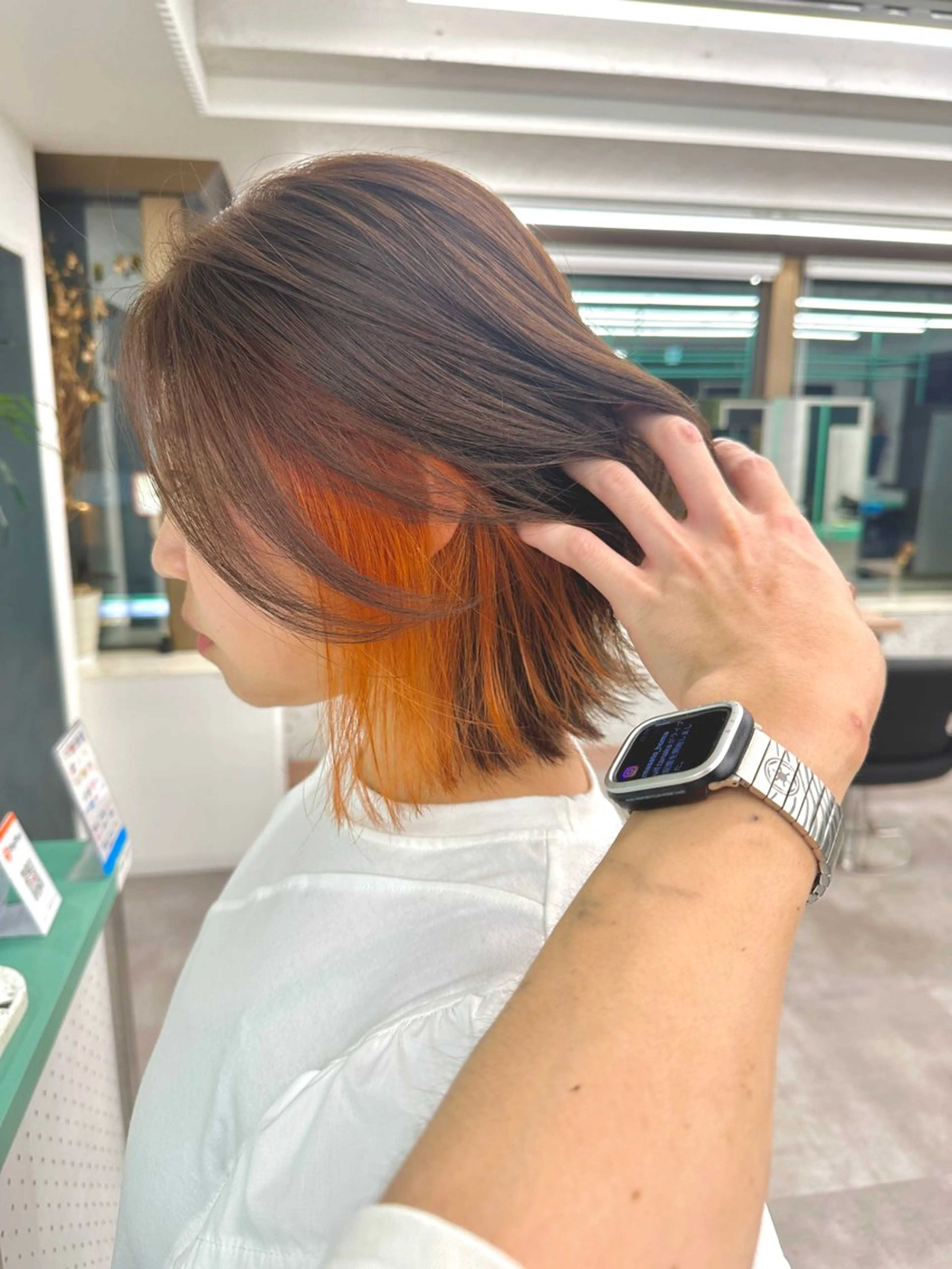 ショート カット ヘアカラー トリートメント 💚透明感カラー💚 ♻️本間♻️のヘアスタイル