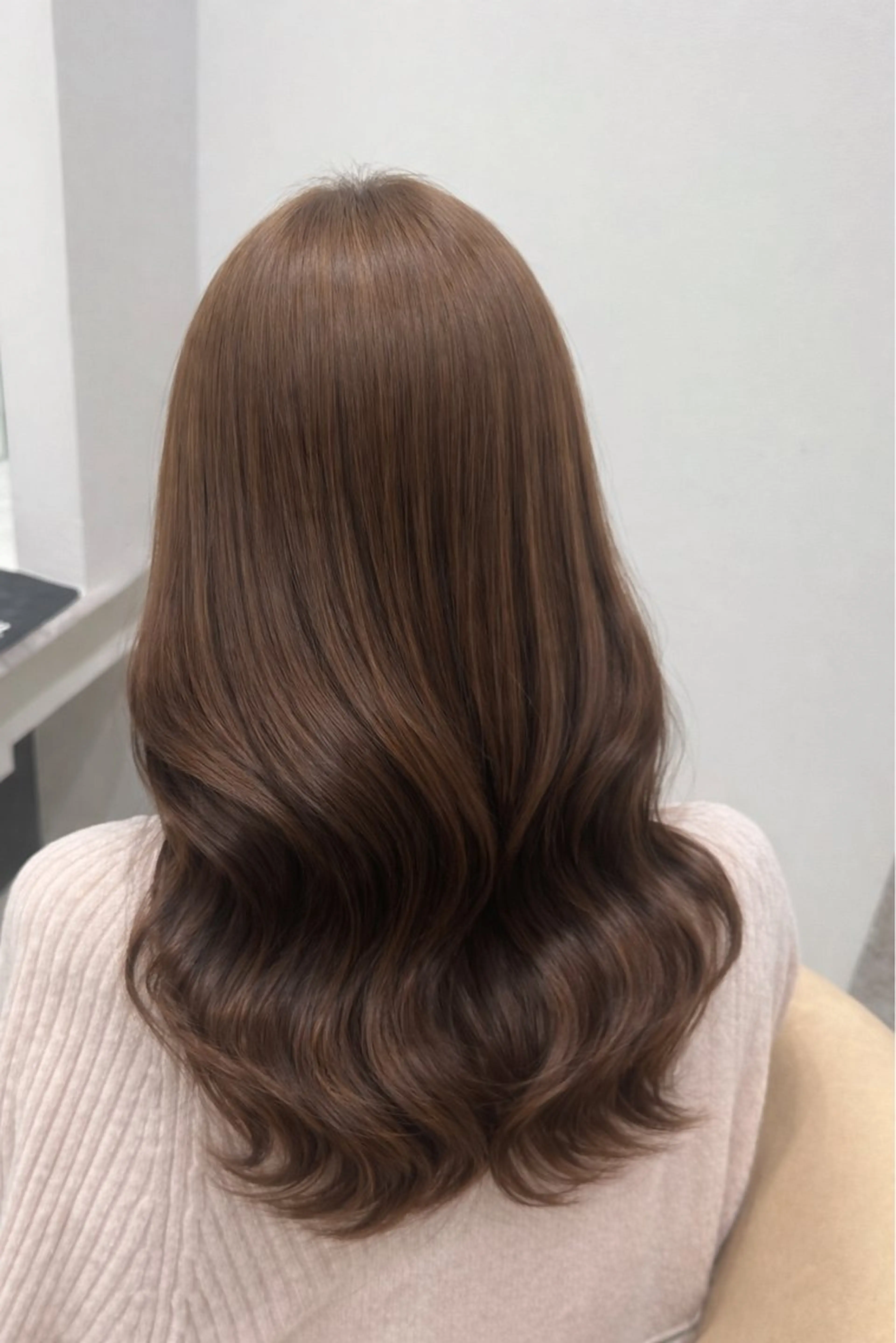 ミディアム カラー ベージュカラー ブリーチ ブラウンカラー ブラウンベージュ 透明感カラー カット ヘアカラー 透明感/韓国風/ fuka🎀🪽のヘアスタイル