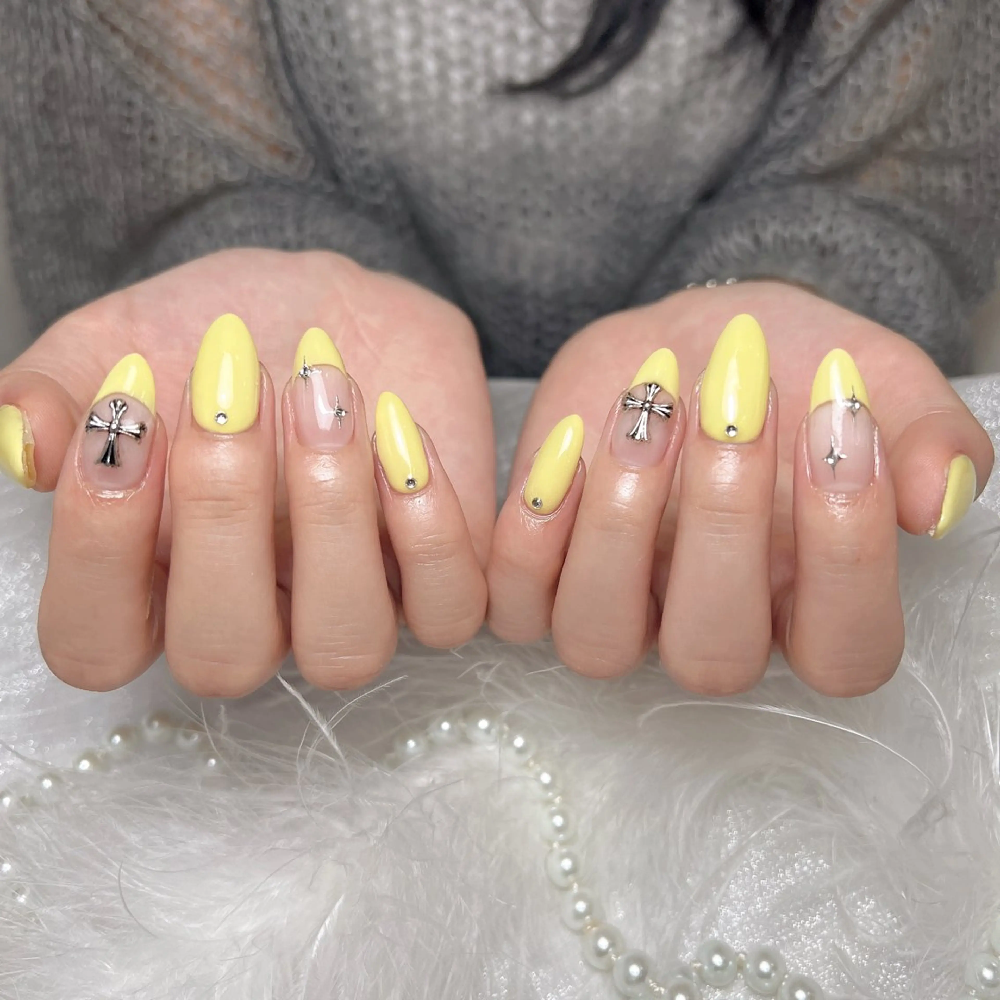 ネイル 長さ出し フットネイル フレンチネイル ガラスフレンチ グラデーション ハンドネイル M2beauty Renaのネイルデザイン