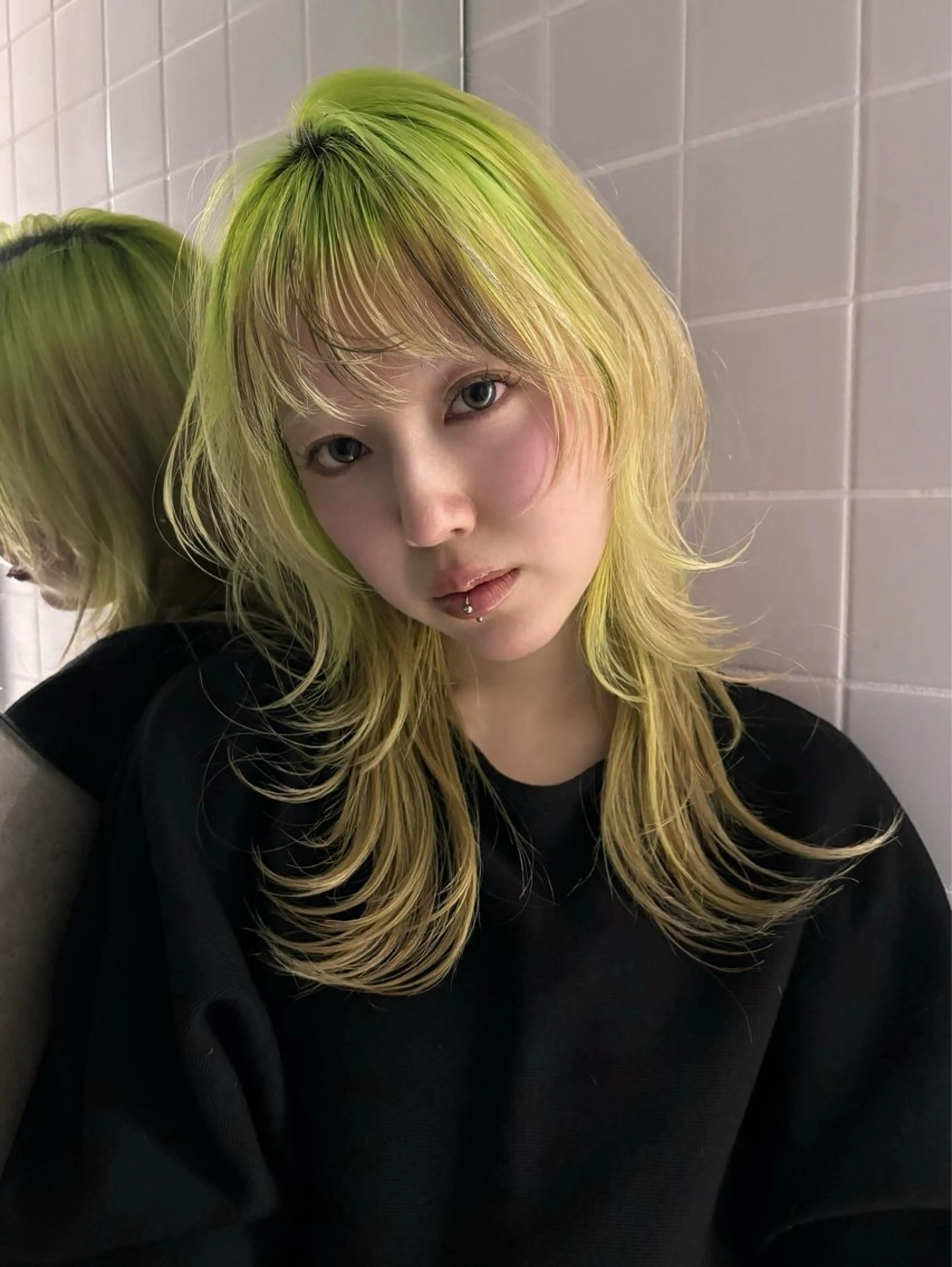 セミロング 似合わせ 暖色 カラー🫧MIU☆のヘアスタイル