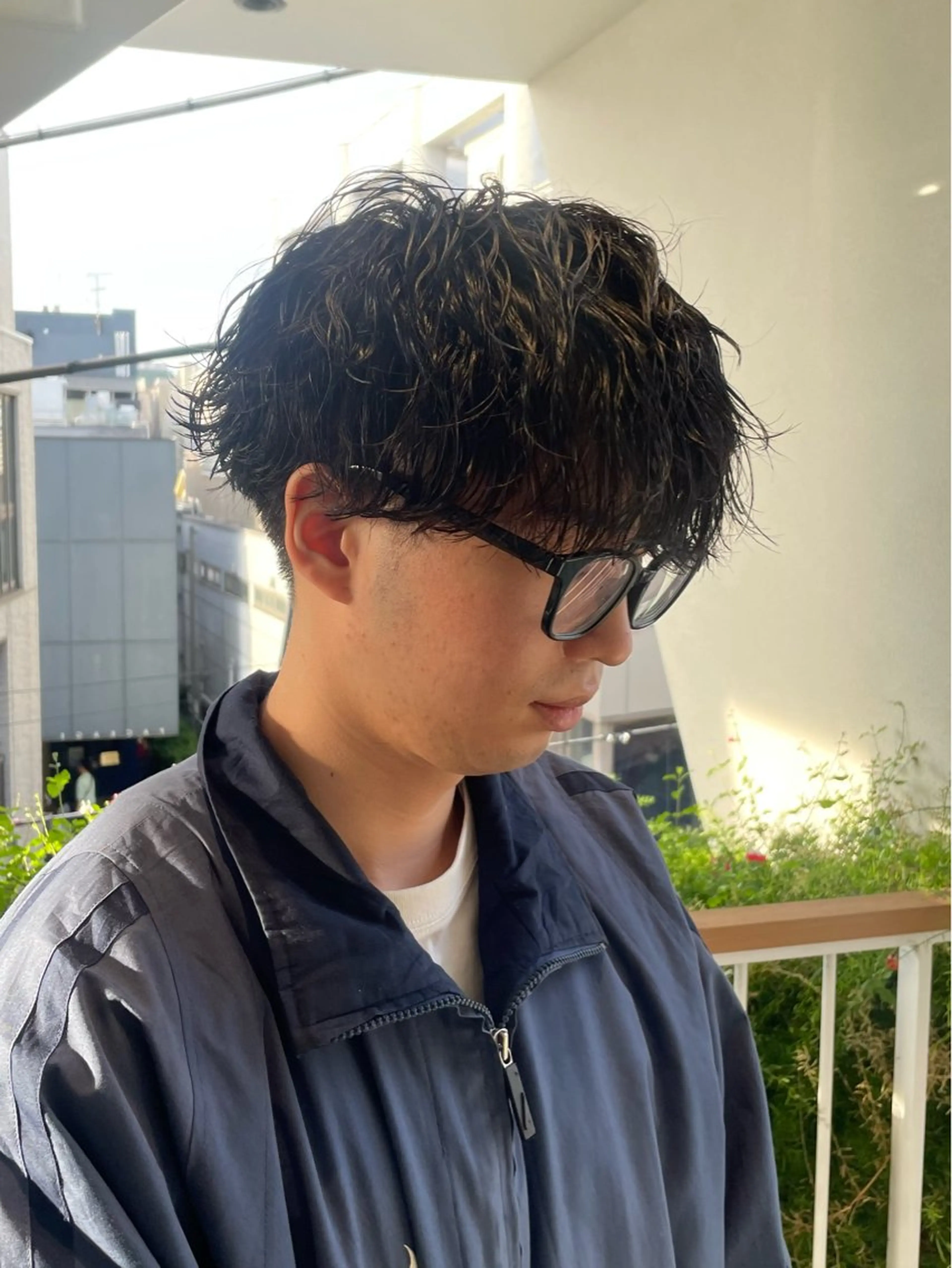 パーマ メンズ パーマ トリートメント ヘアセット メンズモテパーマ💙 fuwaのヘアスタイル