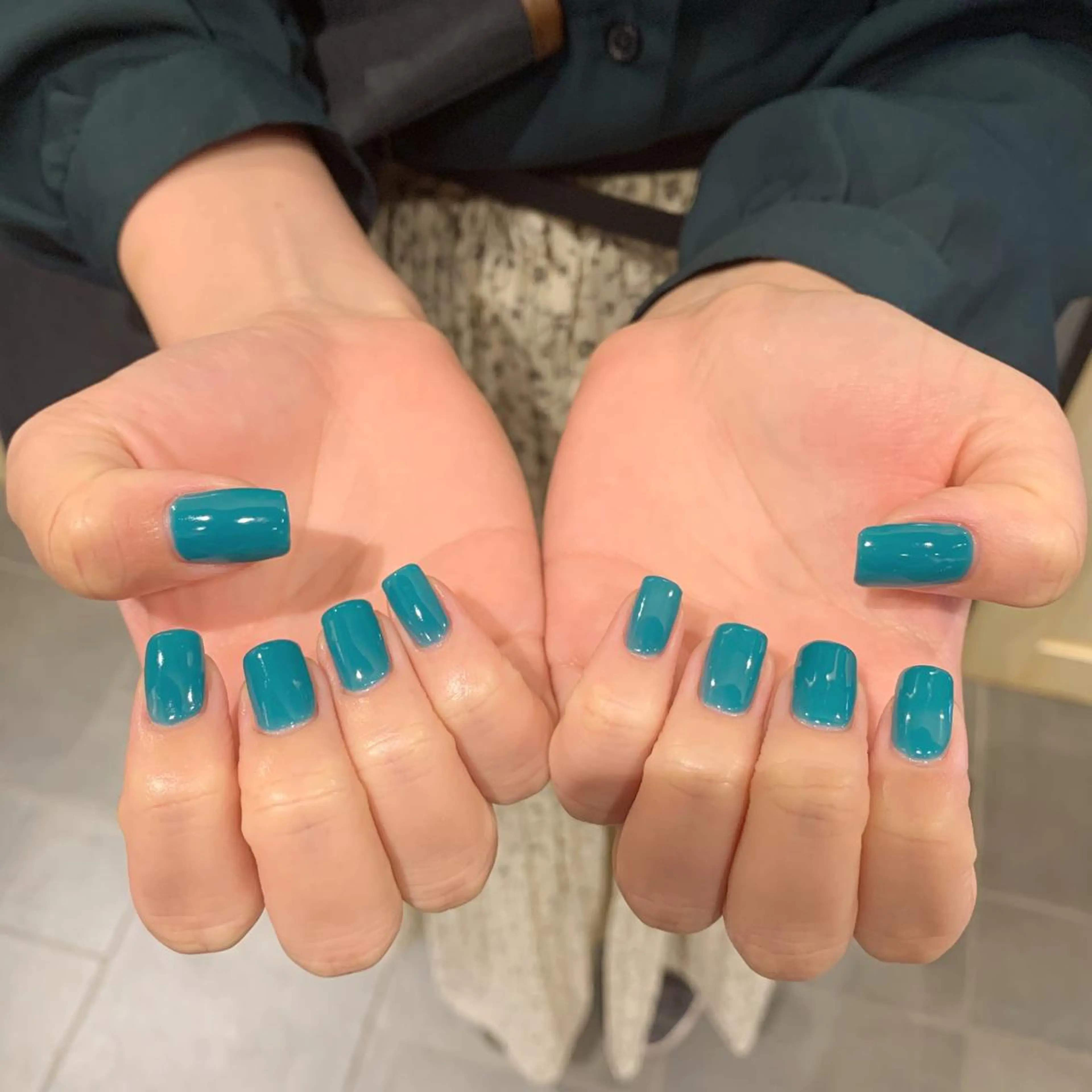 ネイル ジェルネイル ワンカラーネイル パラジェル 鈴木 里奈のネイルデザイン