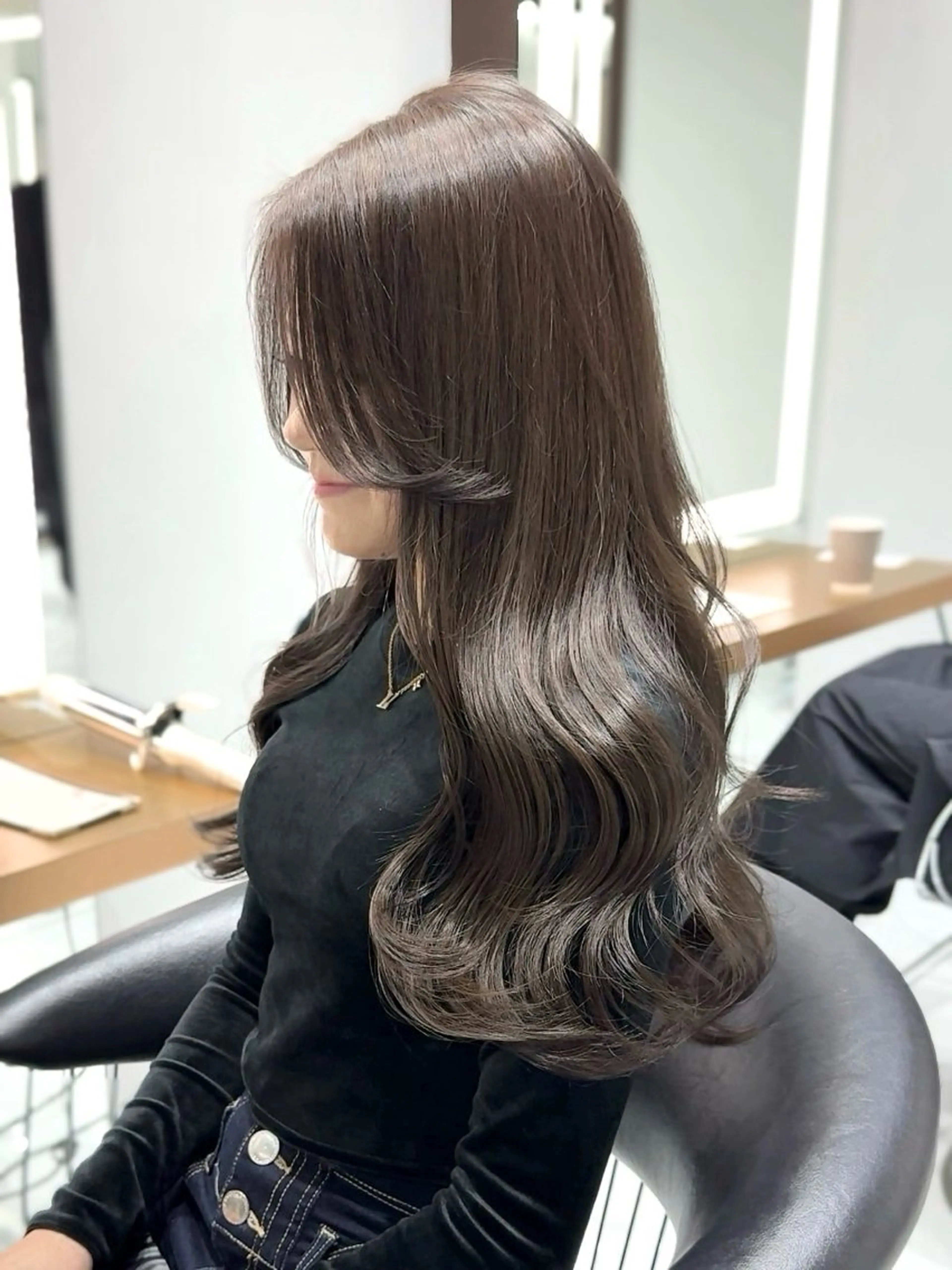 ロング カラー ヘアアレンジ ピンクカラー/ メッシュ小林賢太朗のヘアスタイル