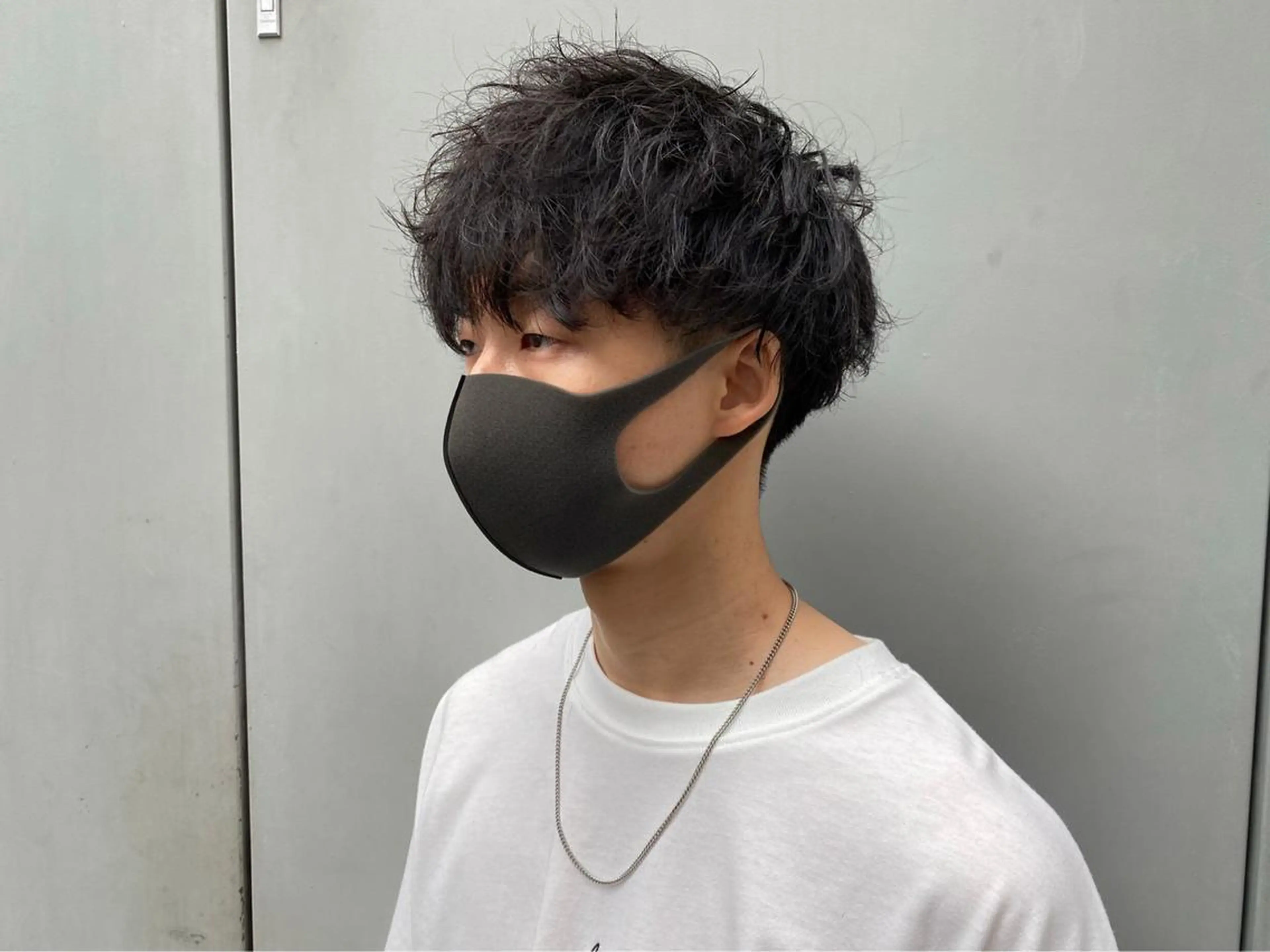 ショート パーマ ラベンダーベージュ ショートヘア カット ヘアカラー トリートメント ヘアセット 韓流メンズカット パーマ/KOTAのヘアスタイル