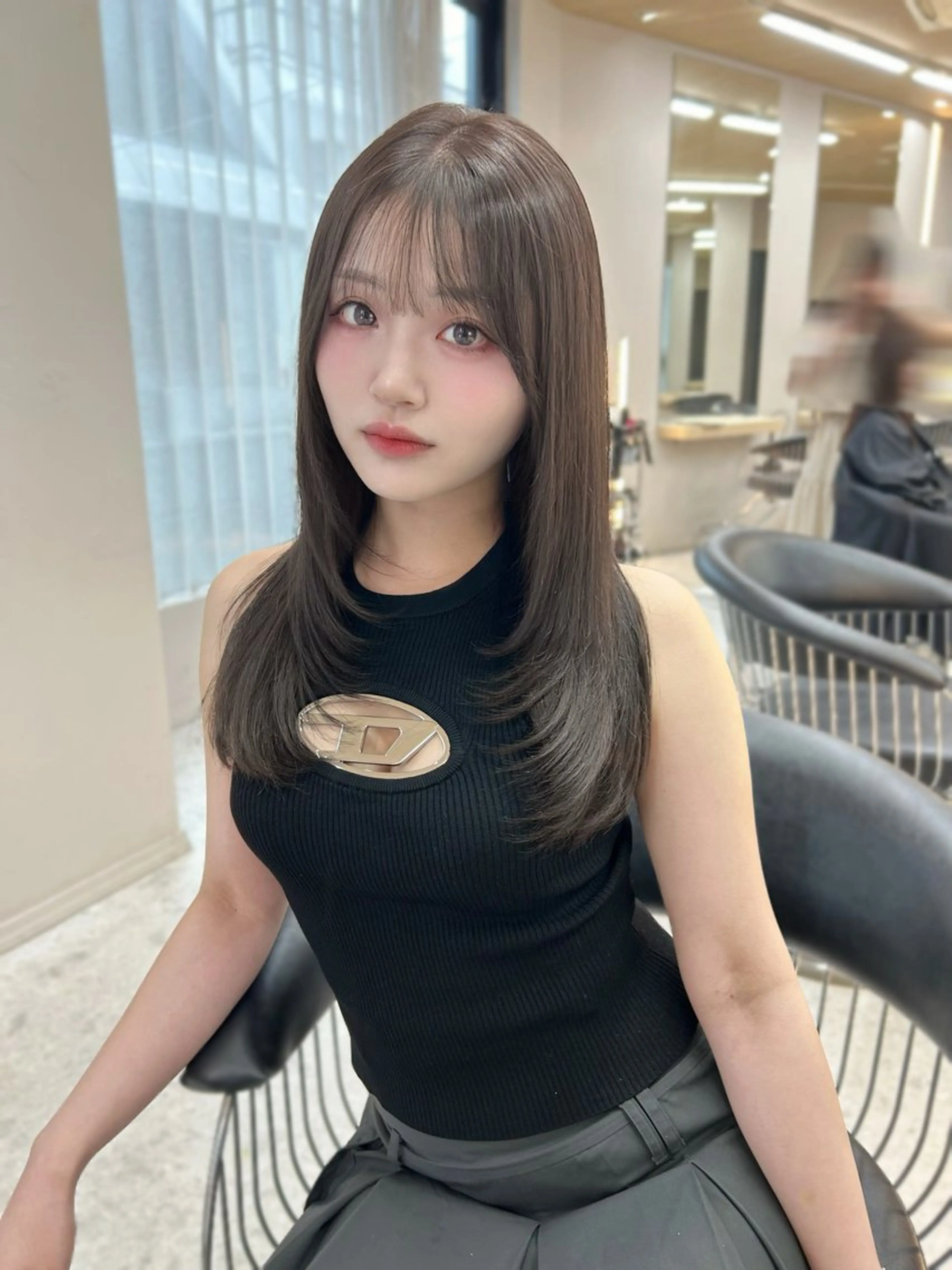 ロング 韓国風ヘア レイヤーカット votan天神所属・木串 楽人のヘアスタイル