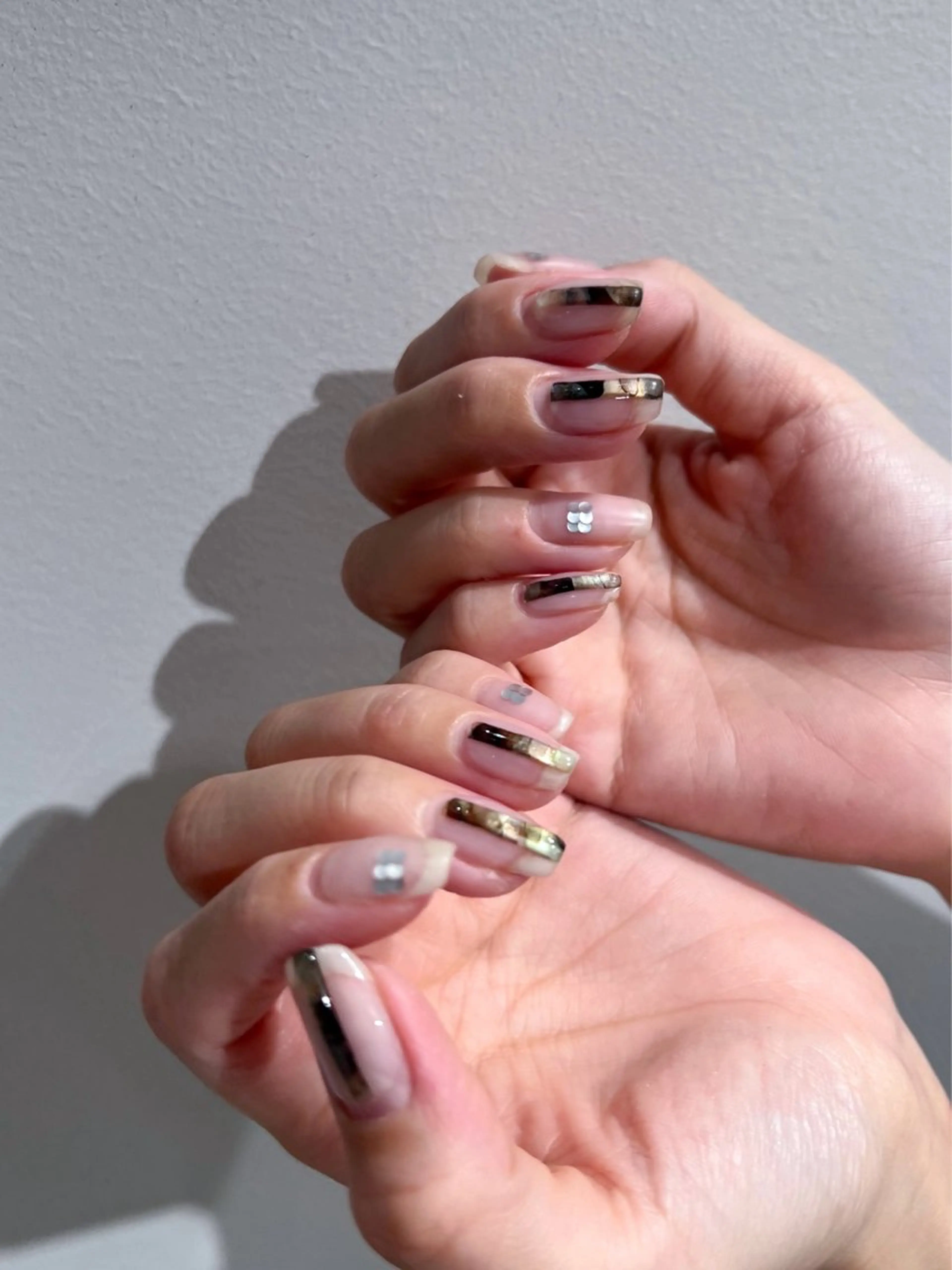 ネイル ハンドネイル fumina 💚💛のネイルデザイン