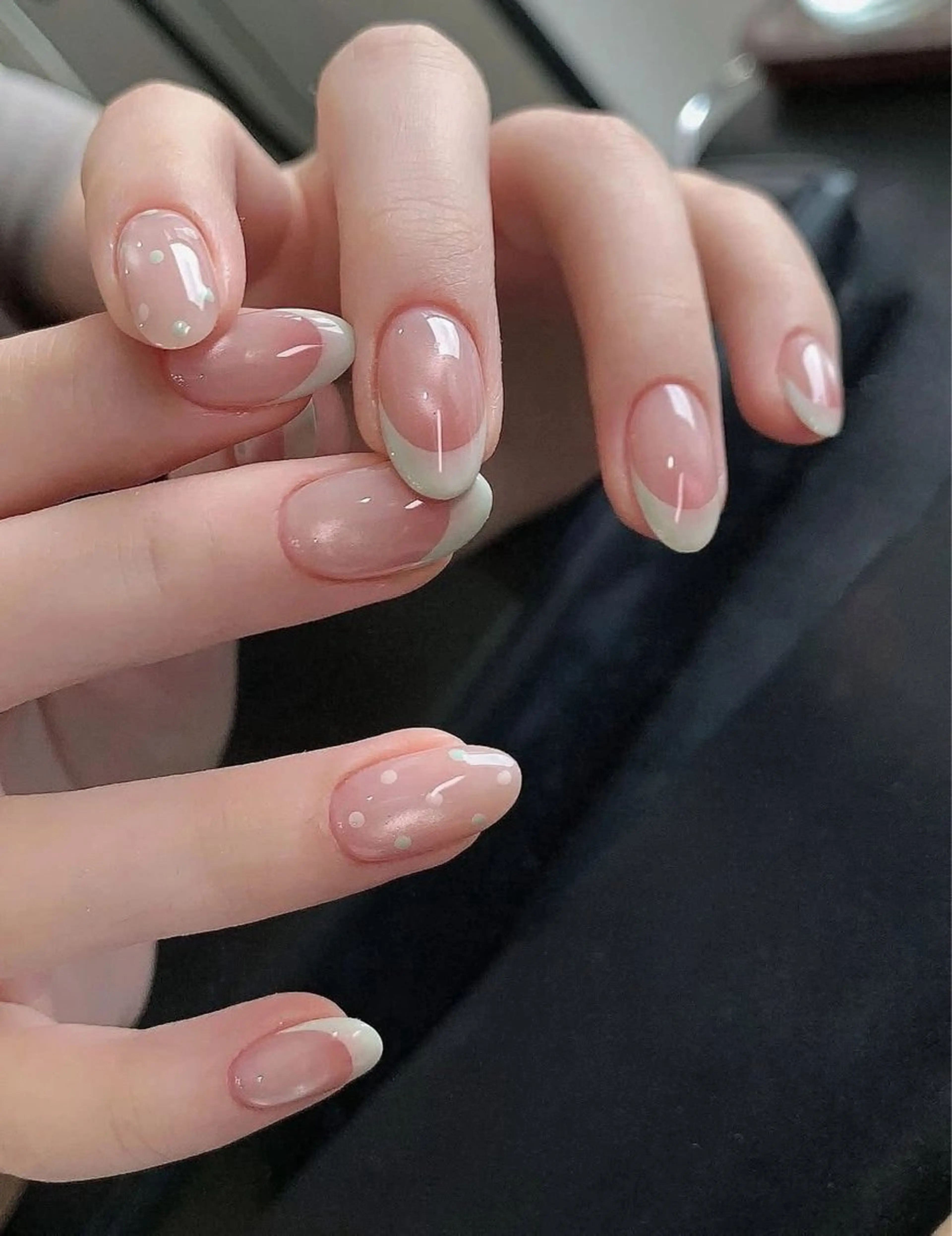 ネイル オーロラネイル チークネイル フットネイル フレンチネイル 韓国ネイル ハンドネイル Lumi Nailのネイルデザイン