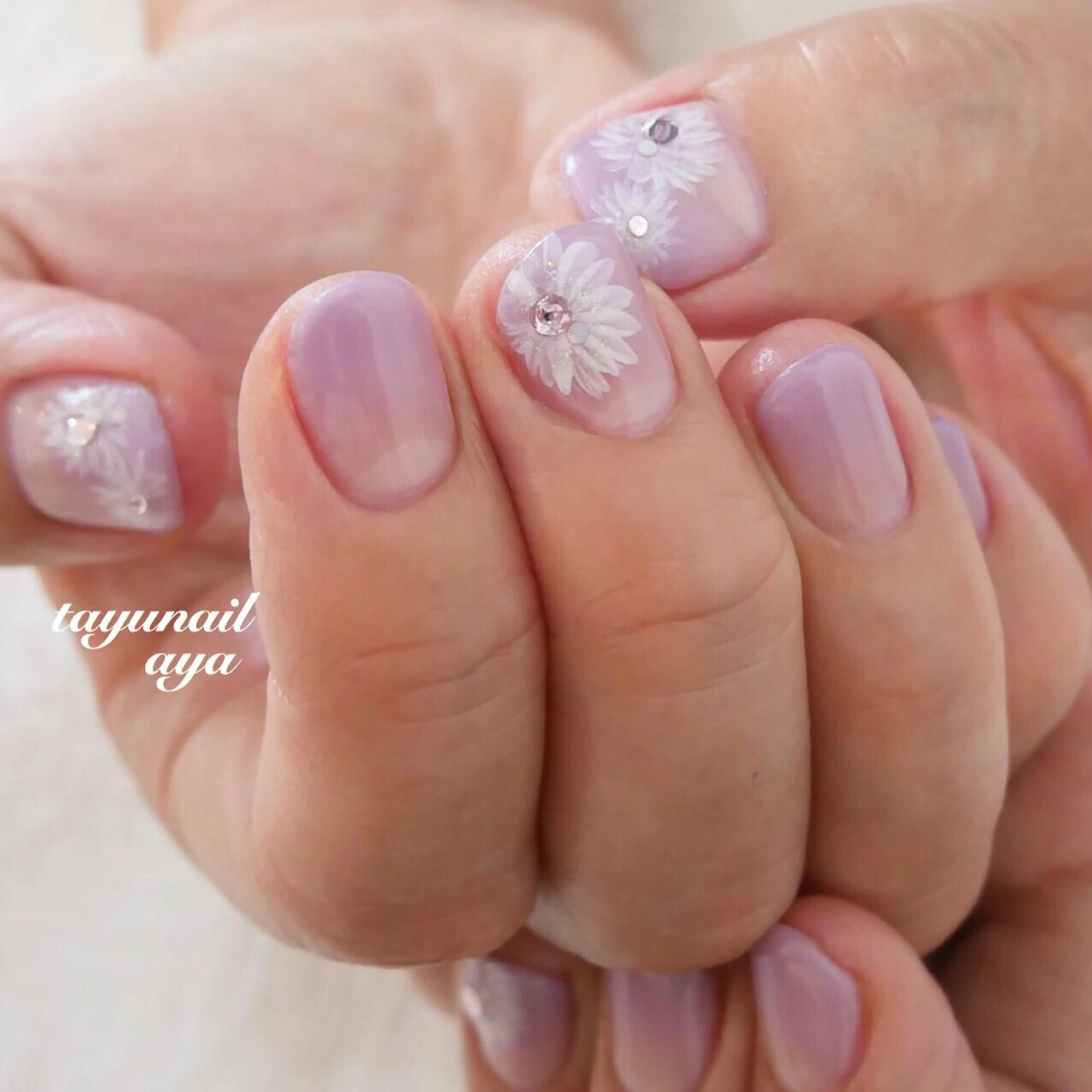 ネイル ハンドネイル ネイルサロン・ネイルスクール　たゆnail所属・ネイルサロン 【たゆnail】のネイルデザイン