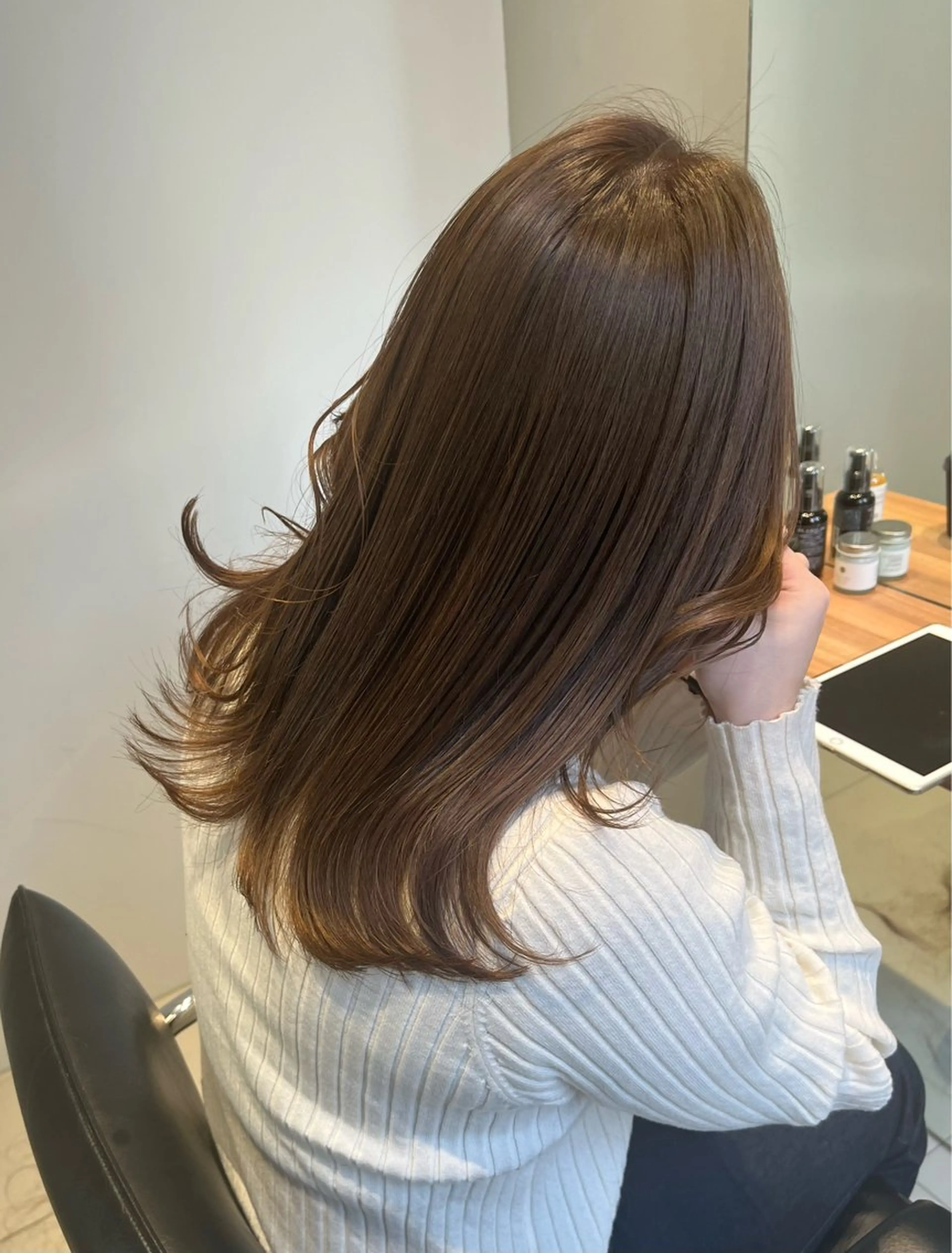 ロング カラー 透明感ハイトーン/ まつ毛パーマ/セイナのマツエク・マツパデザイン