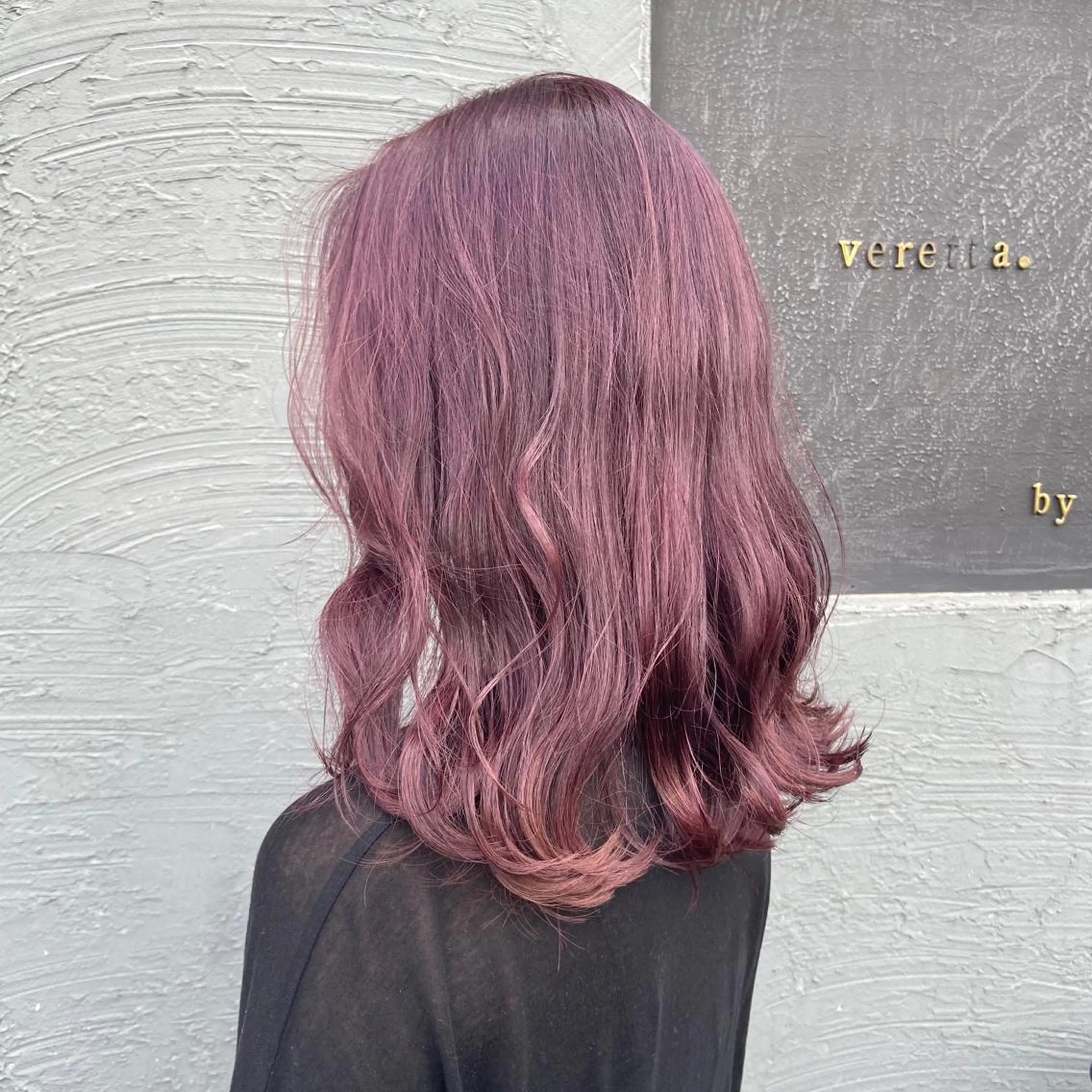 セミロング カラー 馬場 瑞穂のヘアスタイル