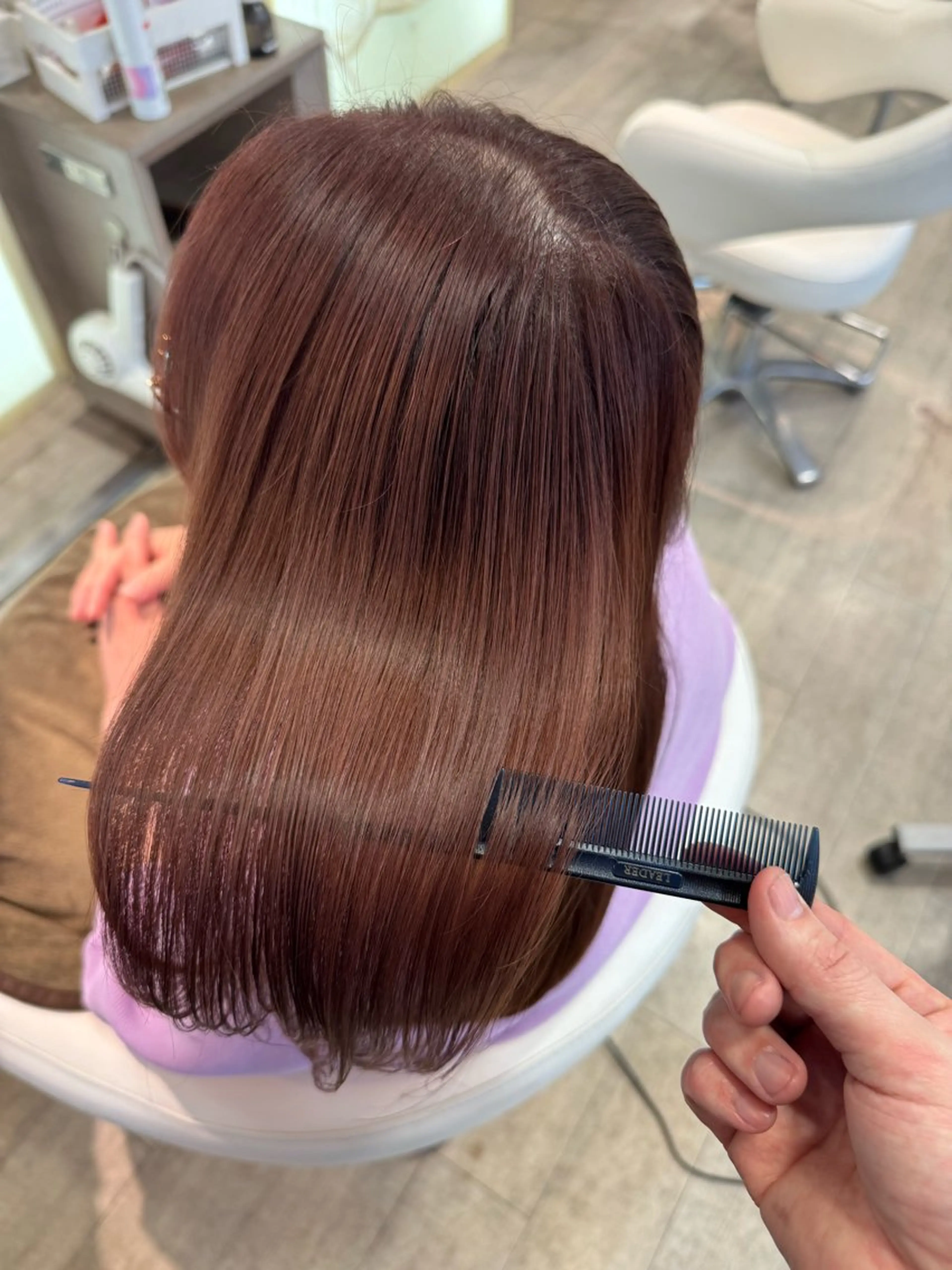 カラー ブラウンカラー ピンクカラー ブリーチ/髪質改善 NYNY大久保のヘアスタイル