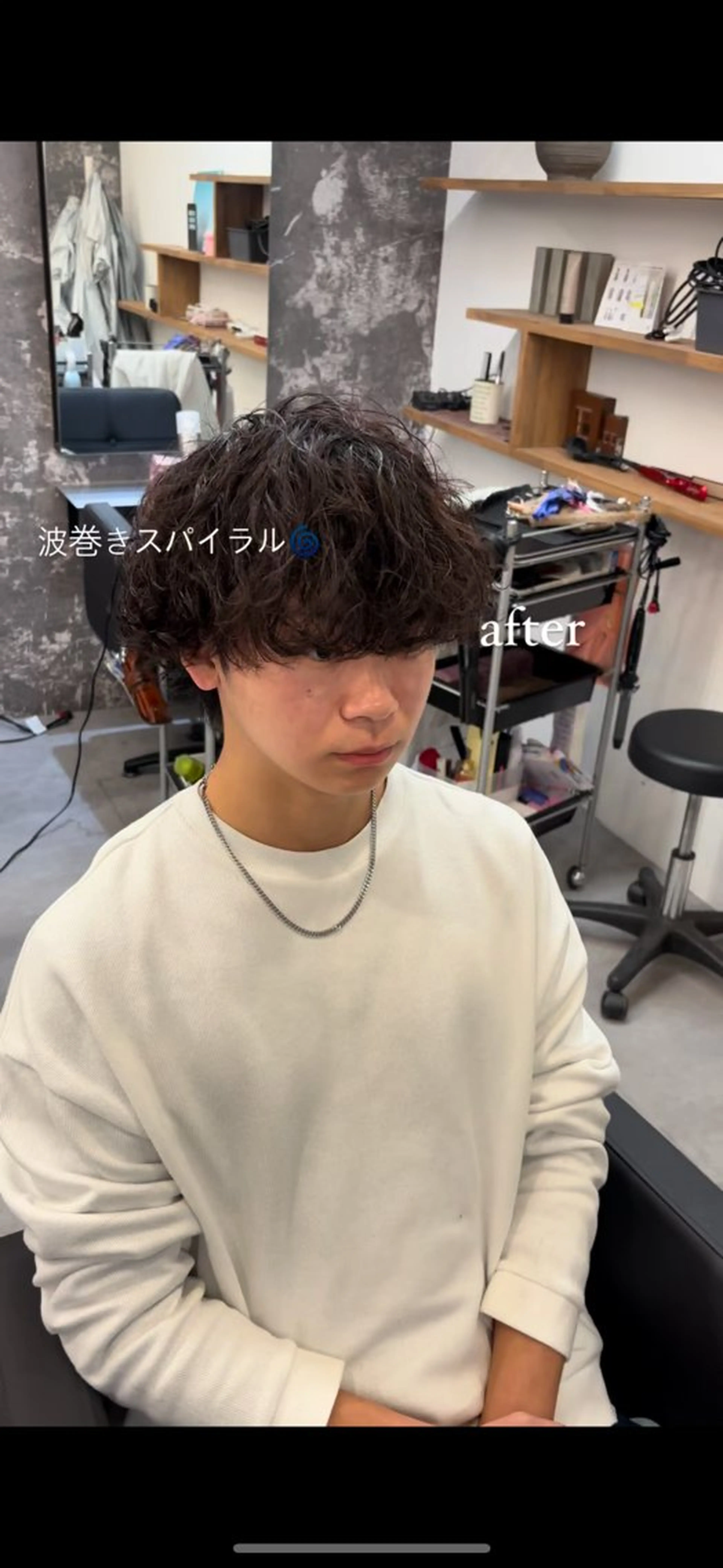 パーマ レイヤーカット/韓国 ヘア/LILICAのヘアスタイル