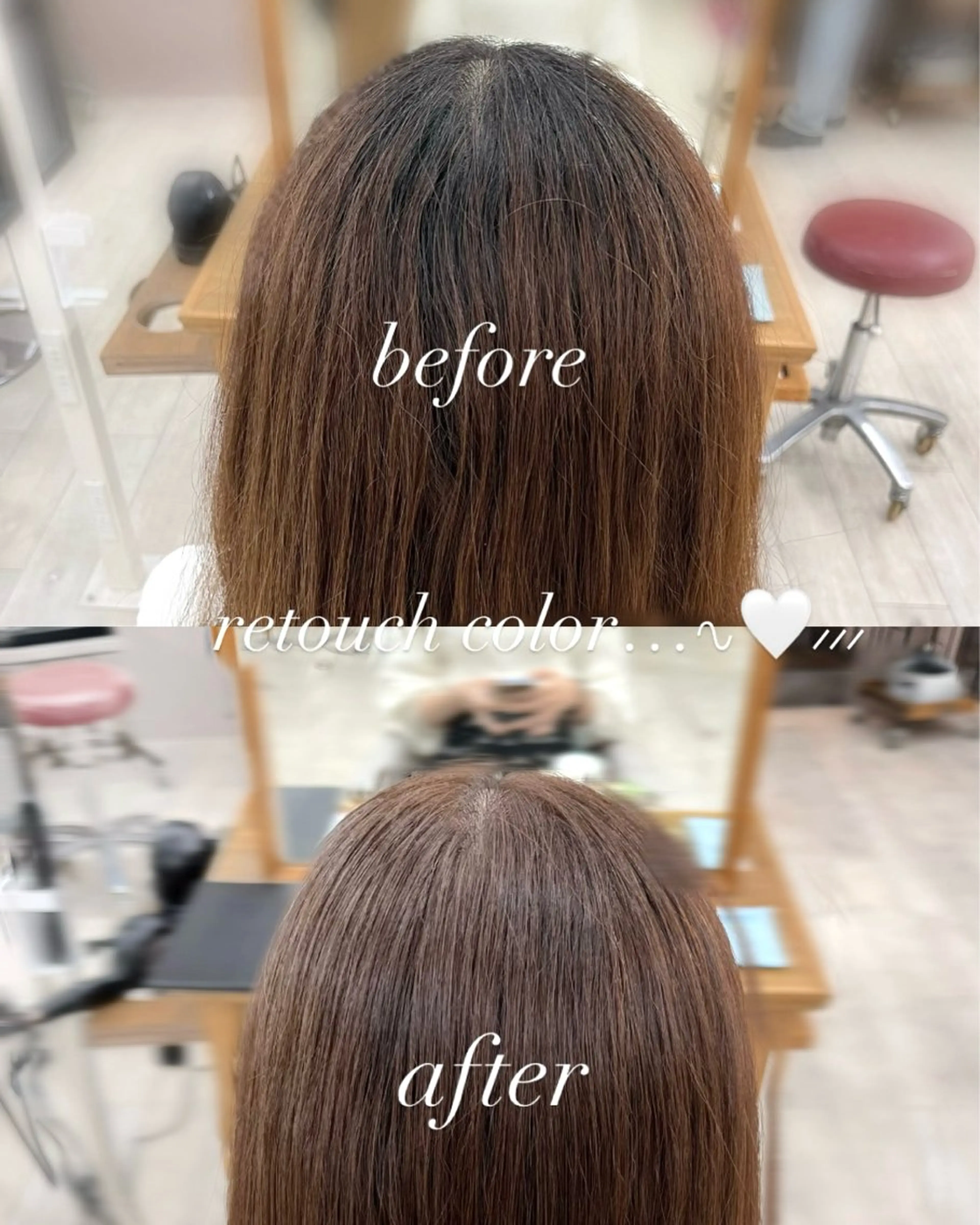 カラー あかり🍎🤍 ストレートモデル🫧のヘアスタイル