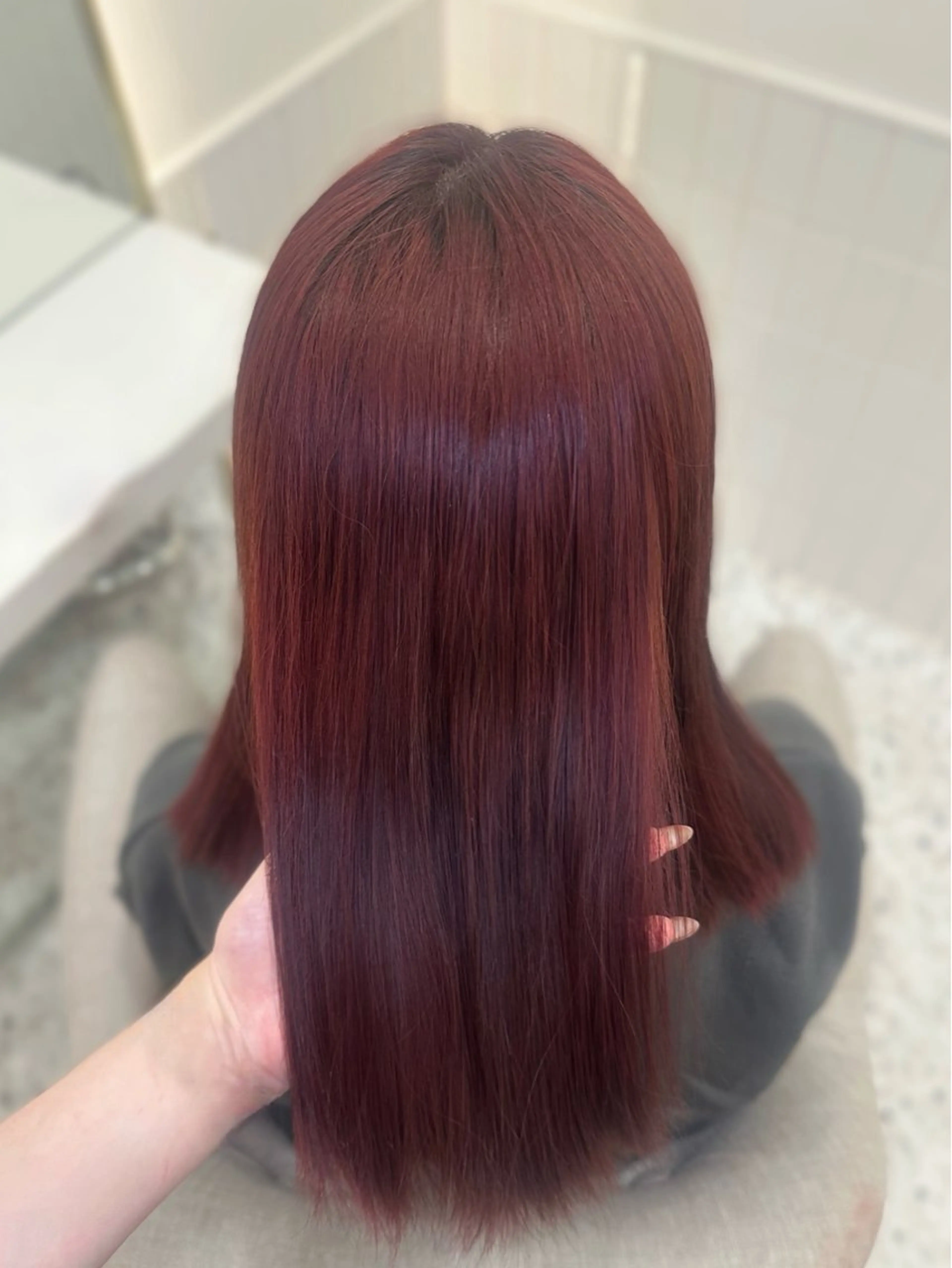 セミロング カラー ヘアカラー トリートメント 🎀ちゃん りお🎀のヘアスタイル