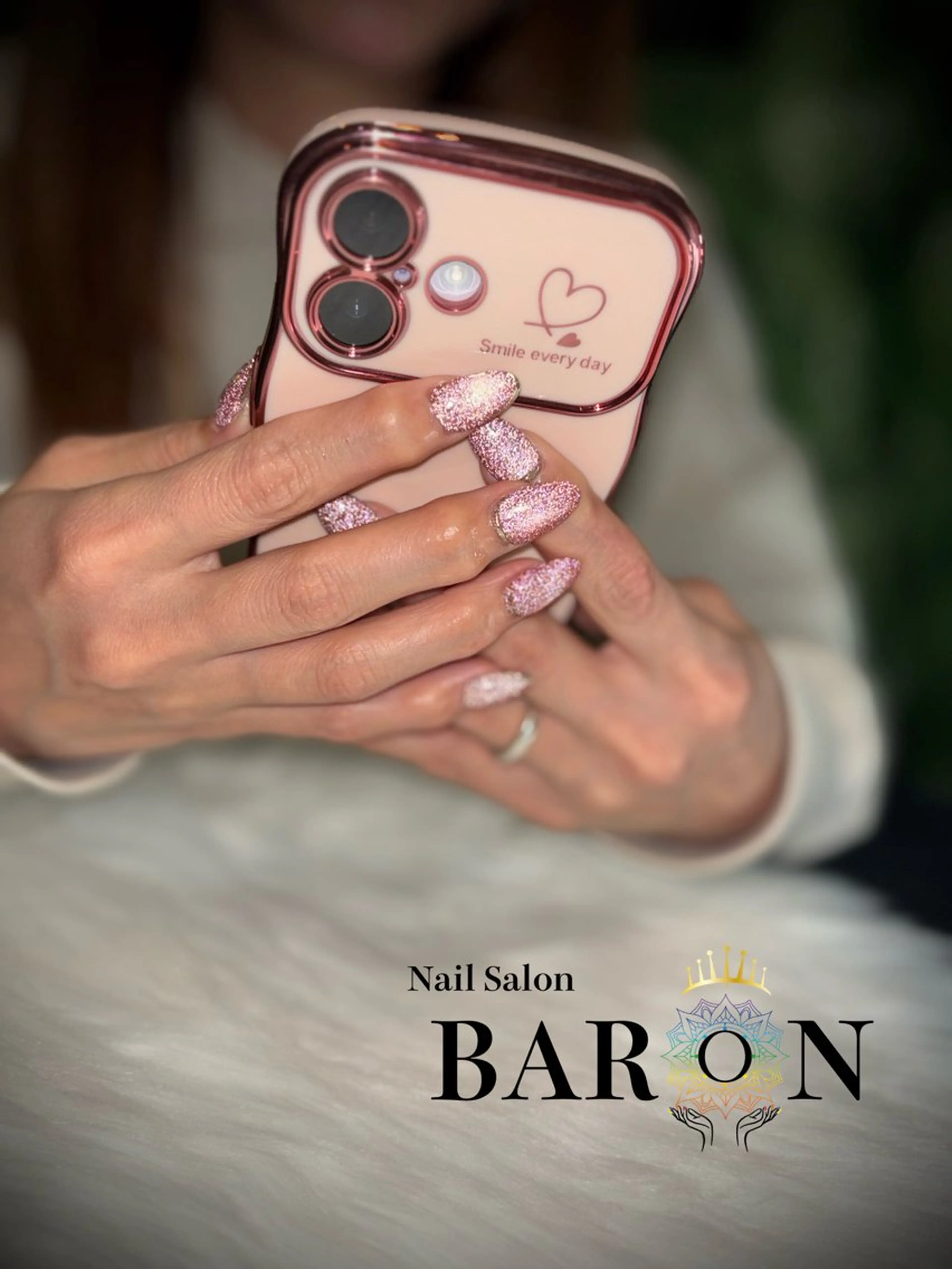ネイル フラッシュネイル ミラーネイル ハンドネイル ♛︎BARON♛︎ MASHIROのネイルデザイン
