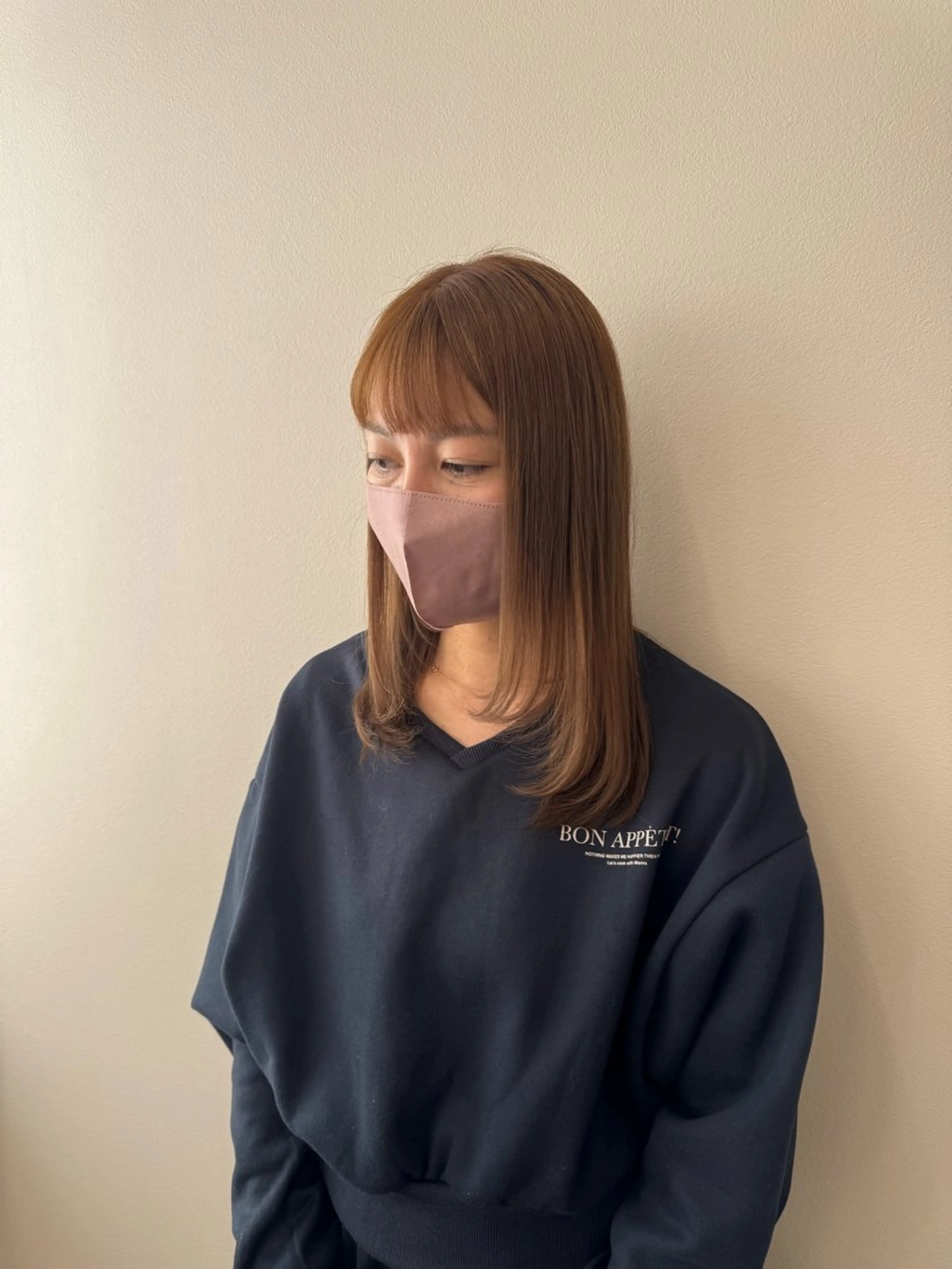 セミロング りん/ハイトーン💖 🌈髪質改善✨️浜松のヘアスタイル