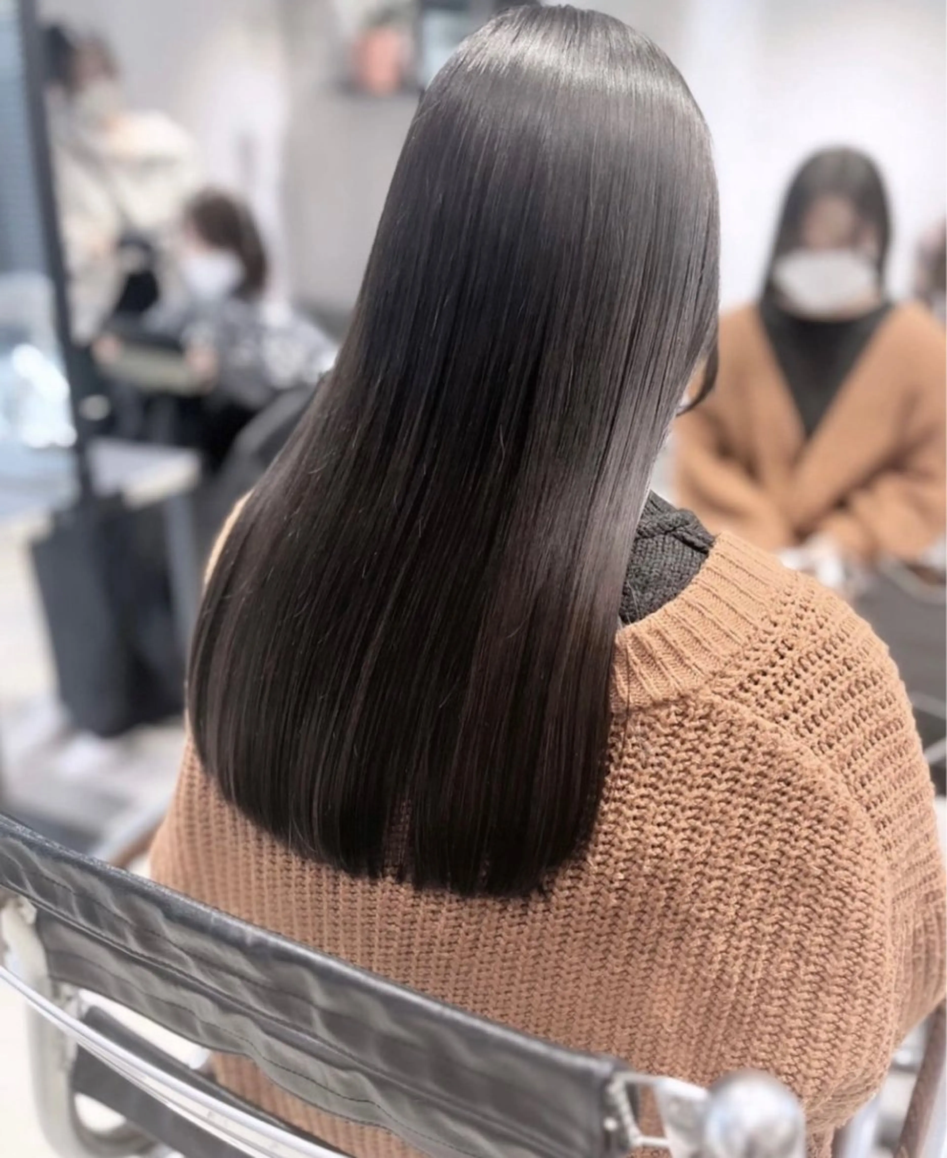 セミロング カラー パーマ ヘアアレンジ カット ヘアカラー トリートメント ヘッドスパ ヘアセット 透明感/オリーブ/ グレージュ/YUKAのヘアスタイル