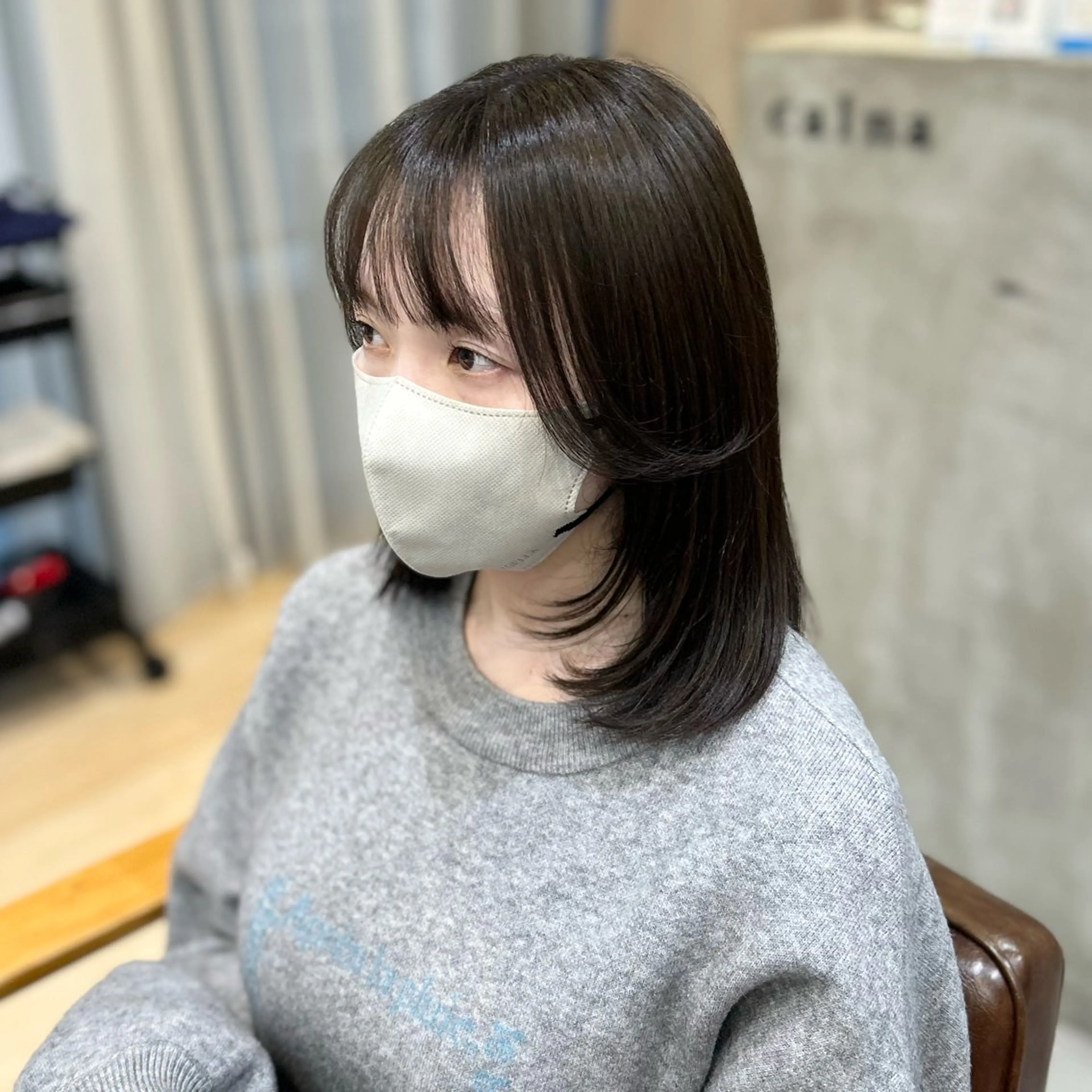 ミディアム calna 古賀 菜摘のヘアスタイル