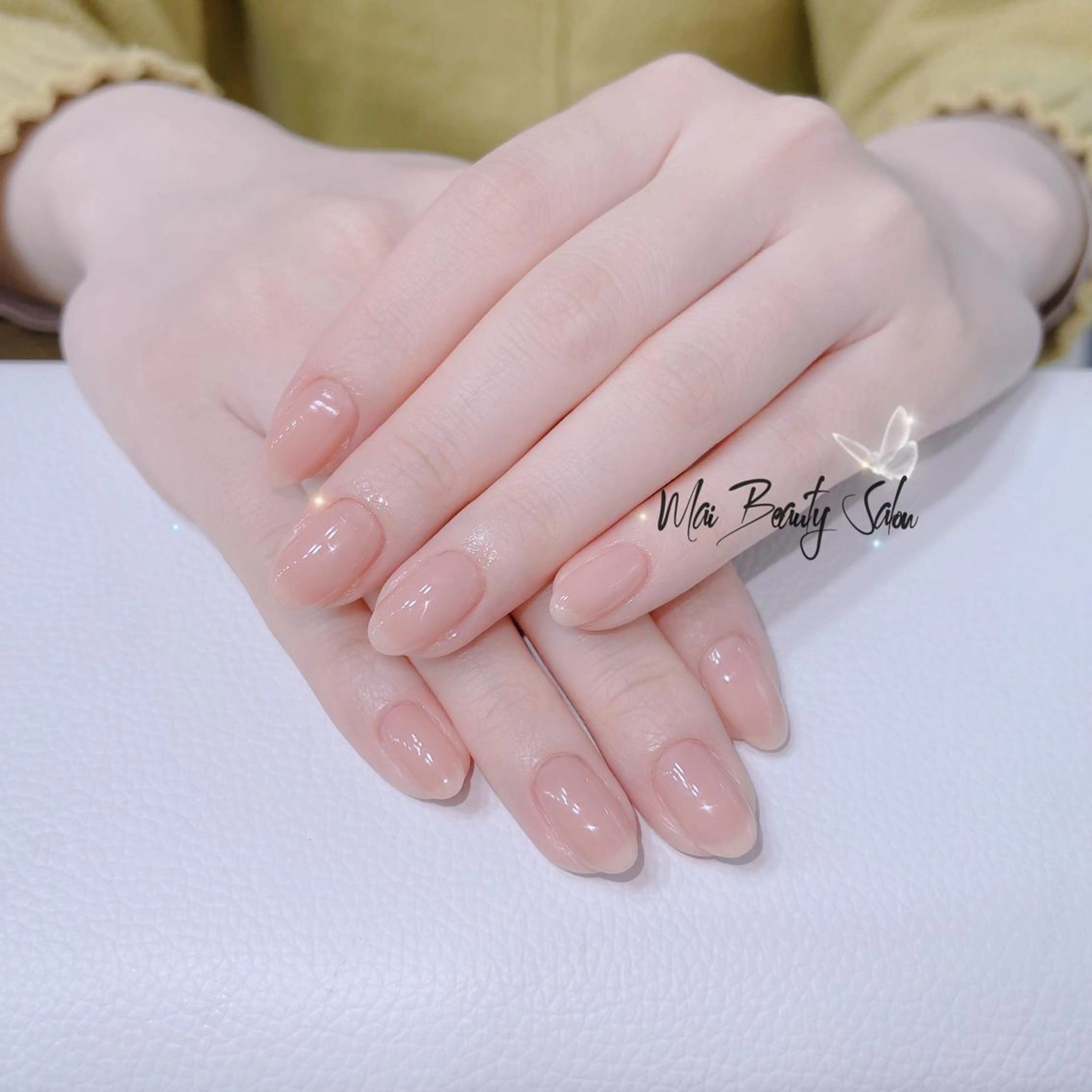 ネイル オーロラネイル 長さ出し フラッシュネイル フレンチネイル ジェルネイル MaiBeauty dodoのネイルデザイン