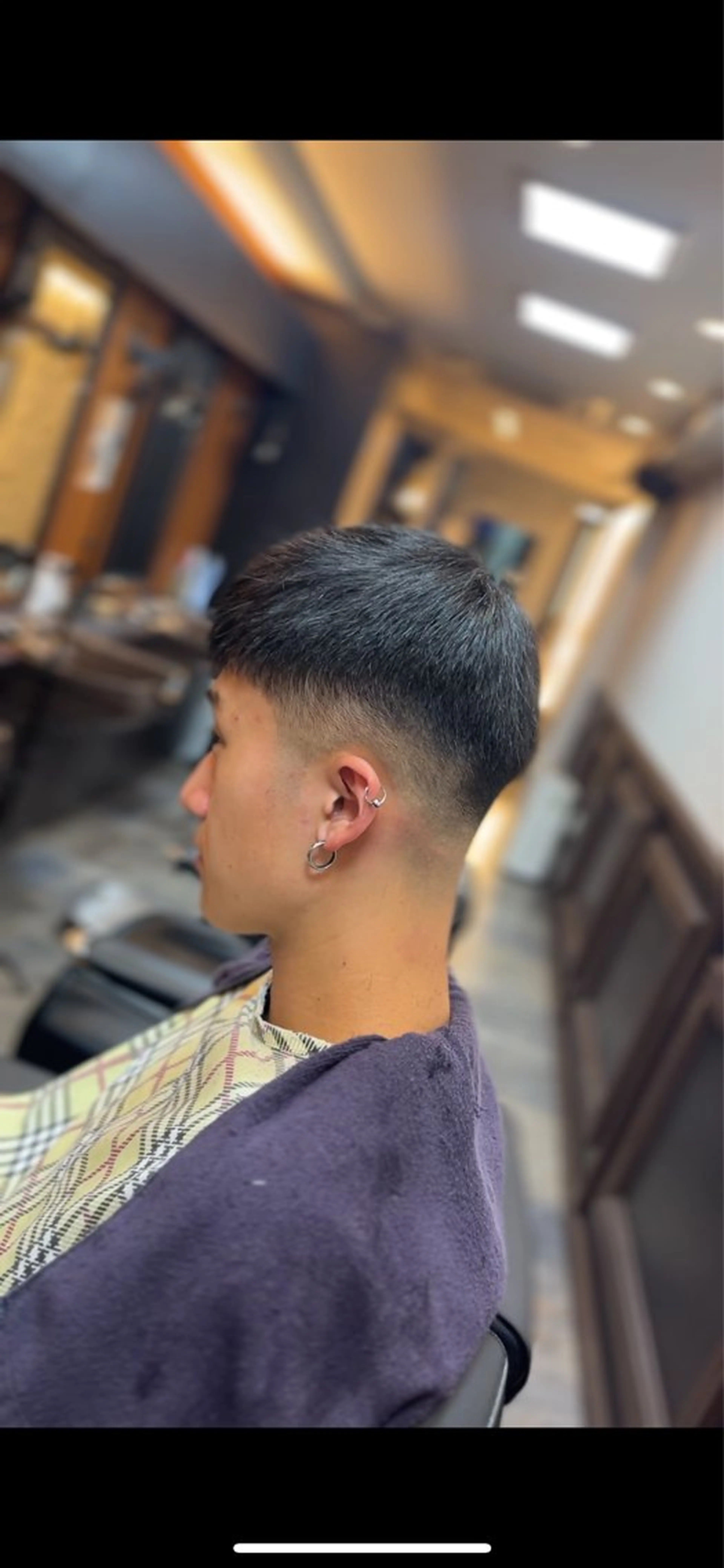 ショート メンズ フェードカット Smail Hair 大森店所属・安立 玲於のヘアスタイル