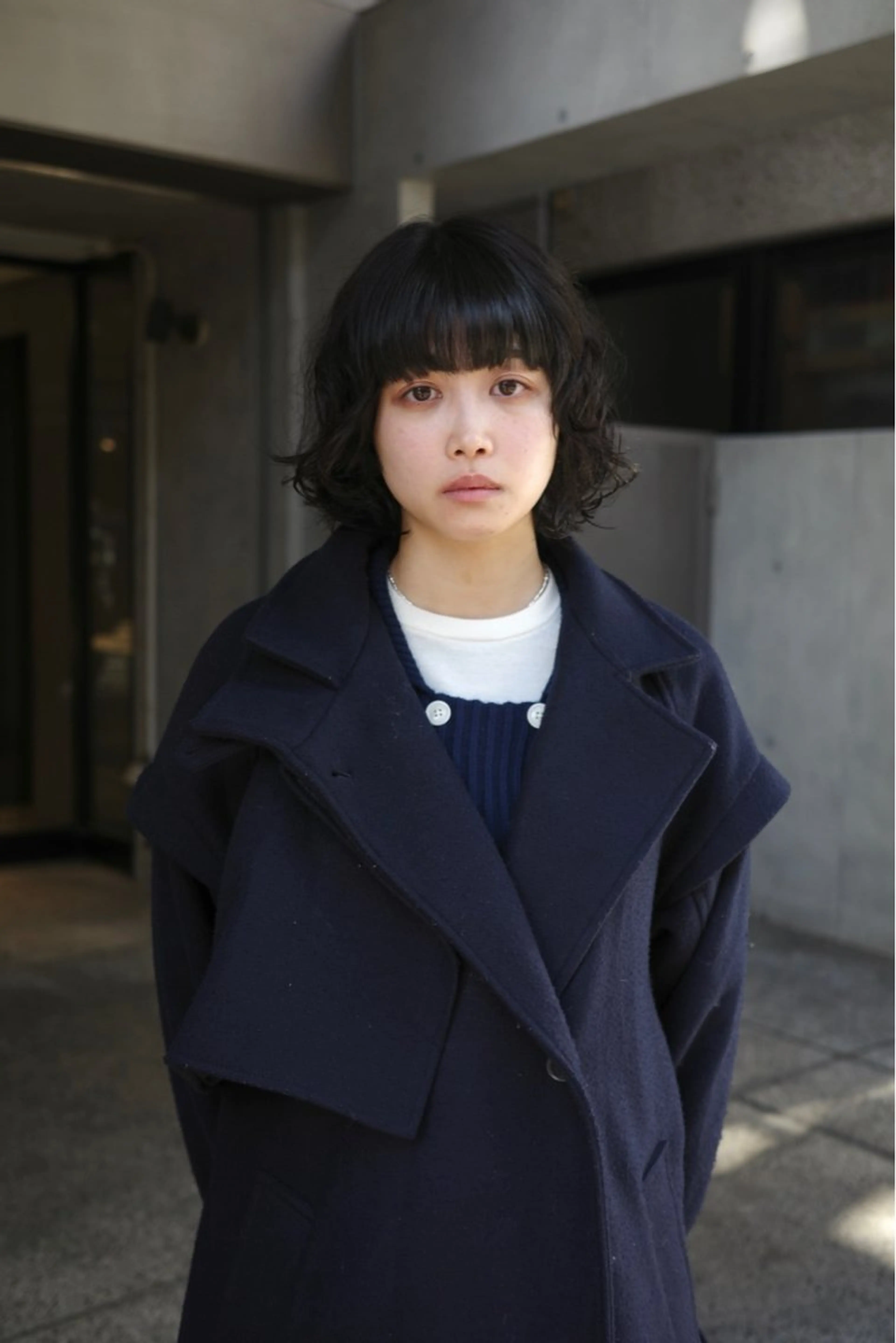 ミディアム パーマ カット パーマ NERO 松井 隆人のヘアスタイル